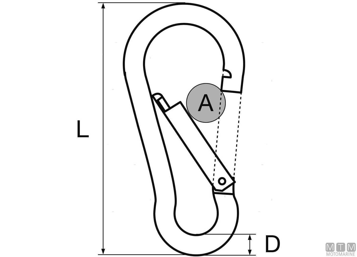 Green Anodized Aluminum Fireman Snap Hook Ø6mm-img0224106_3.jpg