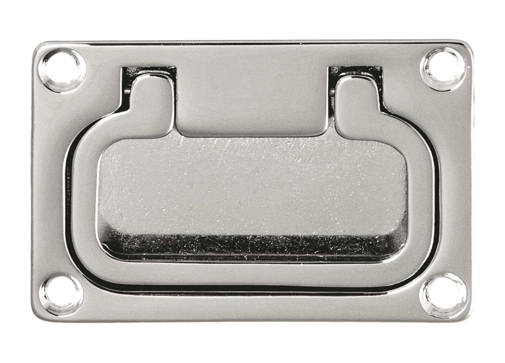 Image Maniglia a Incasso 92x63mm in Ottone Cromato