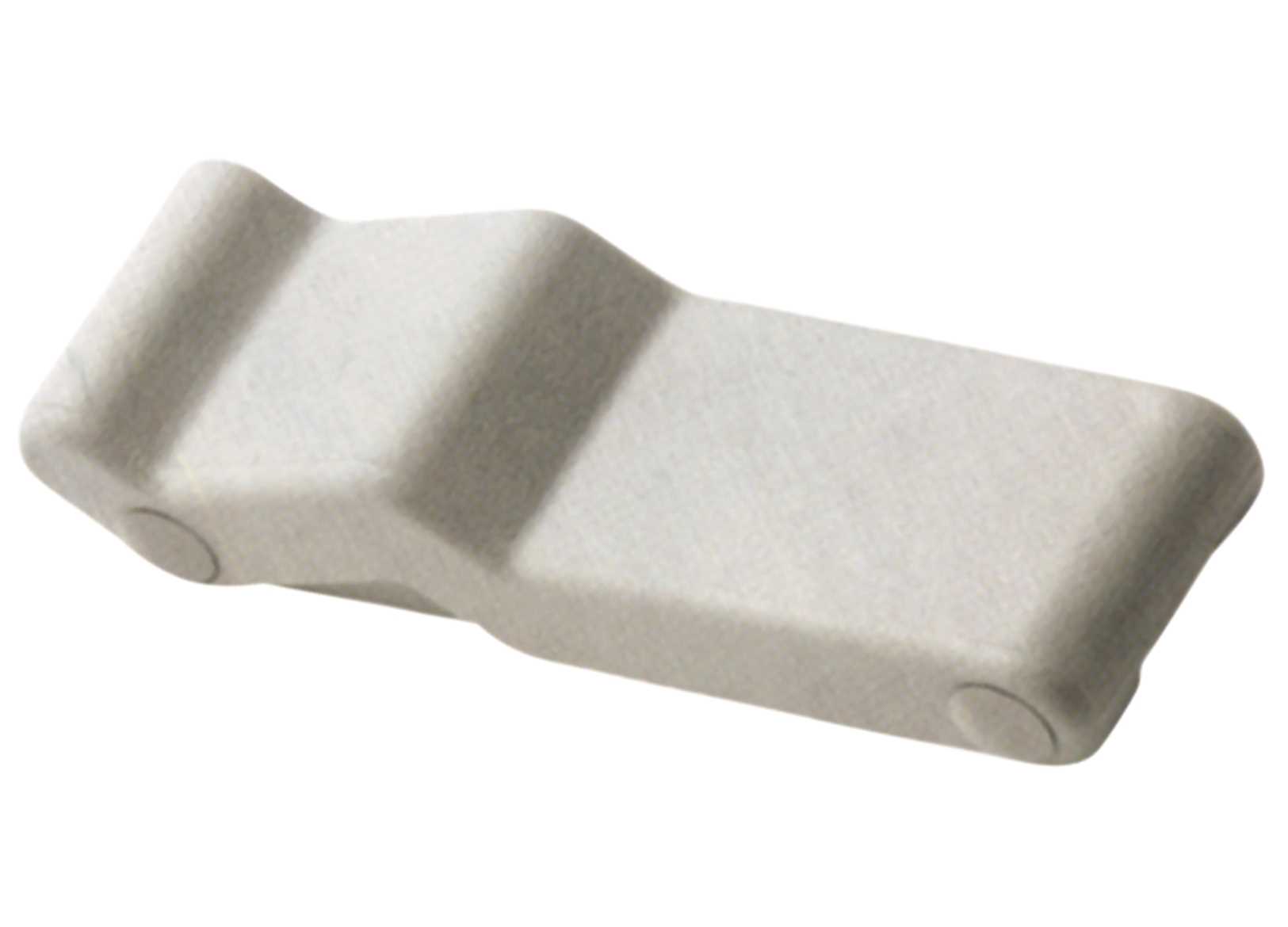 Image White Elastomer Stainless Steel Soft Hatch Latch 105mm