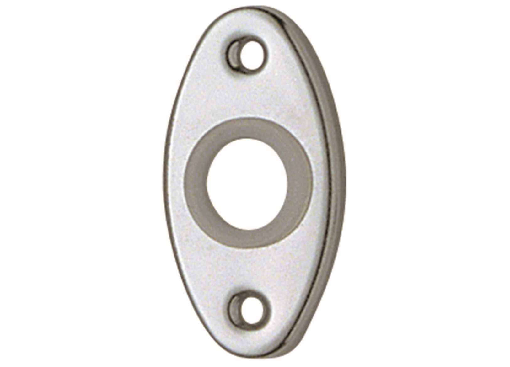 Image Rosette Ovali per Finitura Maniglie in Ottone Cromato