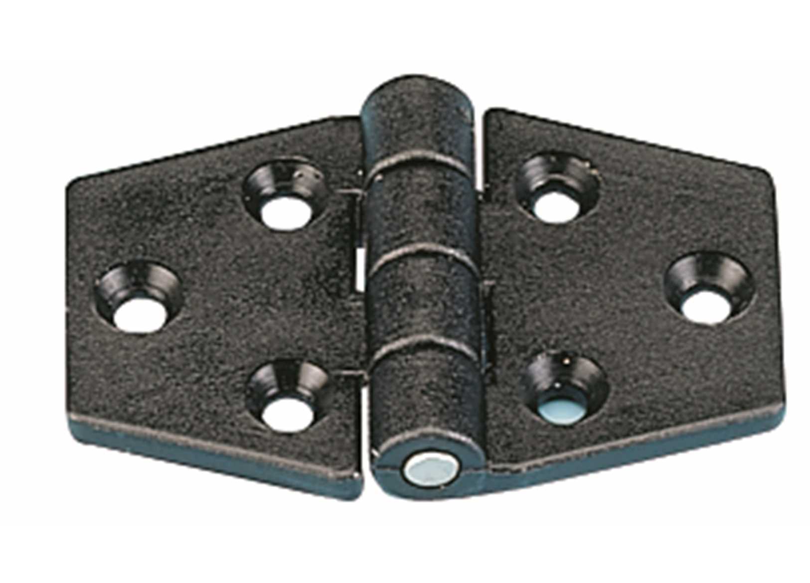 Image Cerniera a Biscotto 40x63mm in Plastica Nera