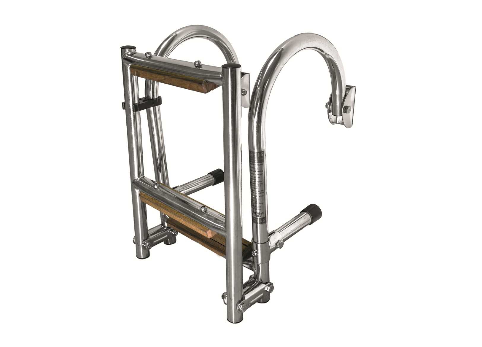 Folding Ladder 3 Steps with Handrail Stainless Steel 316 and Wood-img0505003_2.jpg