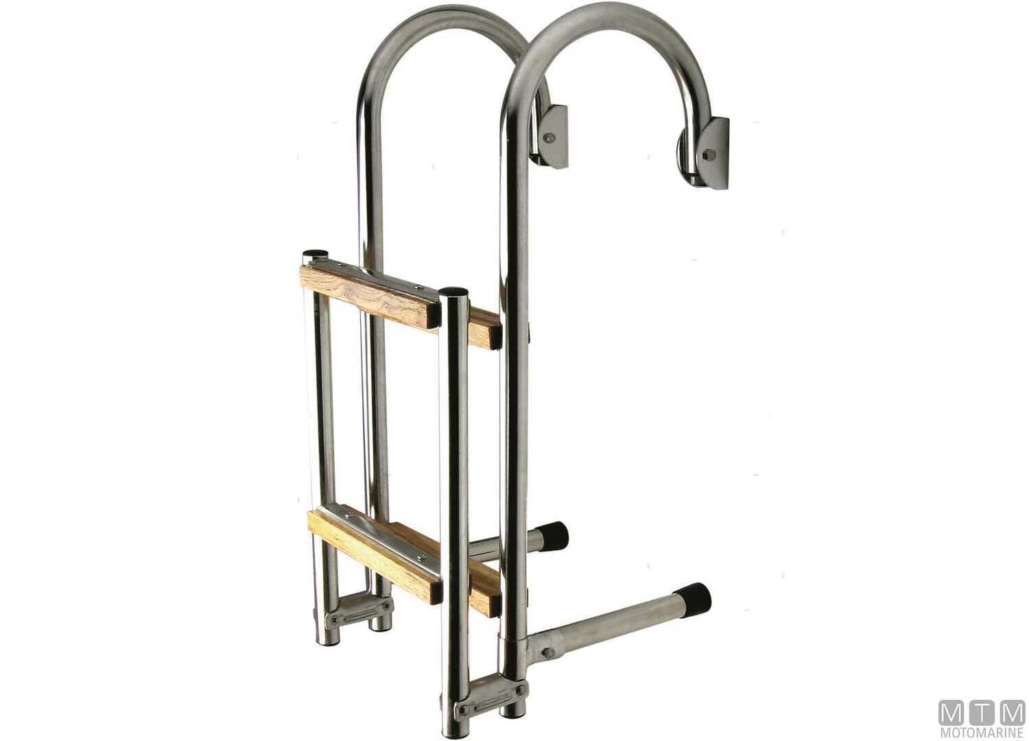 Folding Ladder 4 Steps with Handrail Stainless Steel 316 and Wood-img0505004_3.jpg