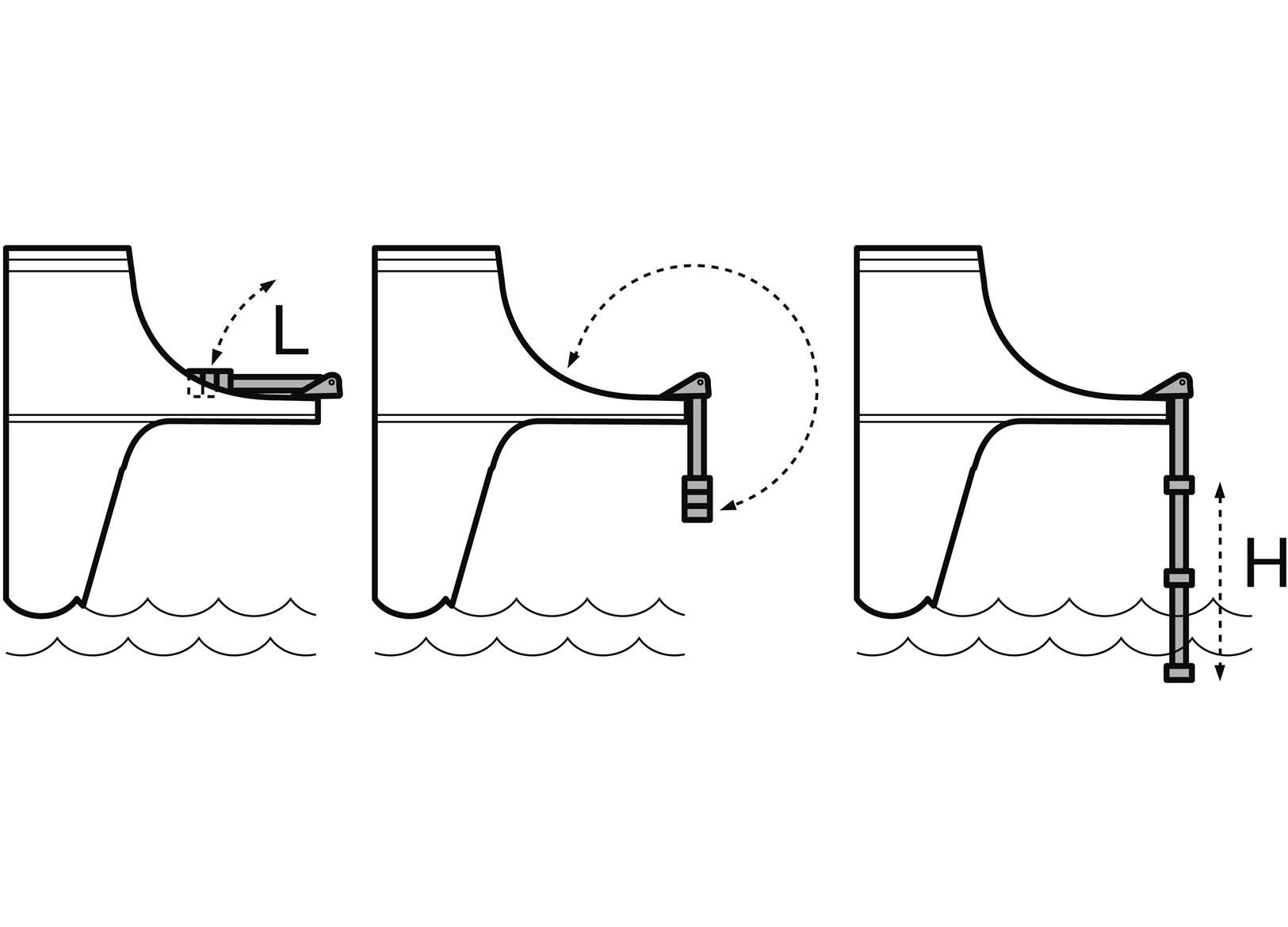 Scaletta Telescopica a 3 Gradini per Plance Acciaio Inox 316-img0505403_1.jpg