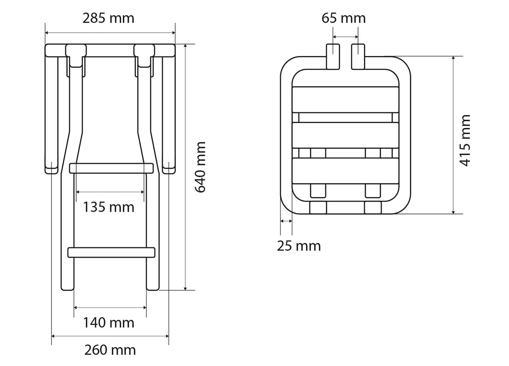 Plancetta Tinox S con Scaletta 2 Gradini Acciaio Inox e Legno Doussie-img0511301_3.jpg
