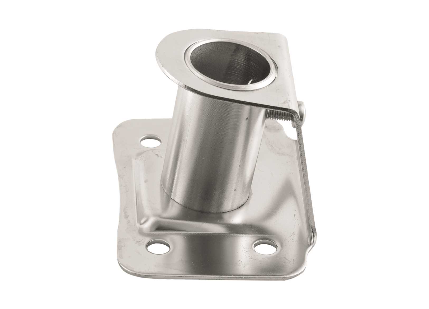 Image Base Candeliere Quadra Inclinata &Oslash;25mm Acciaio Inox 316