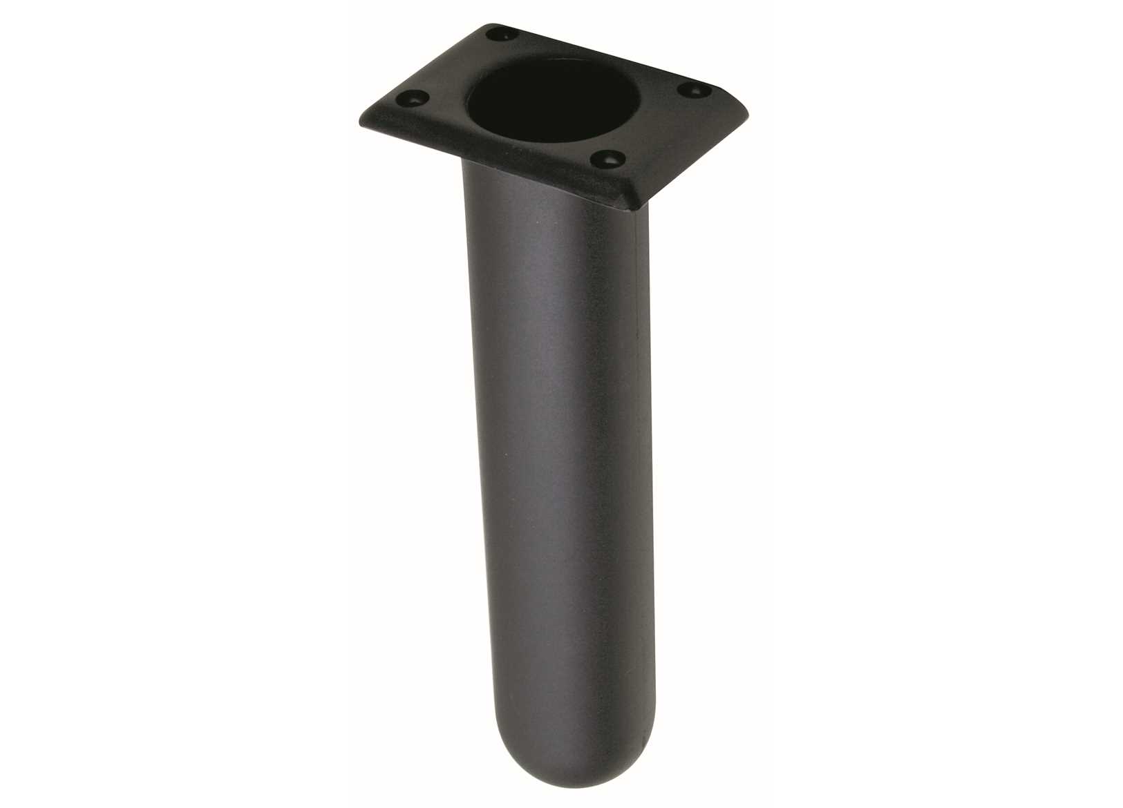 Image Square Flush Mount Rod Holder D40 Mm Black Plastic