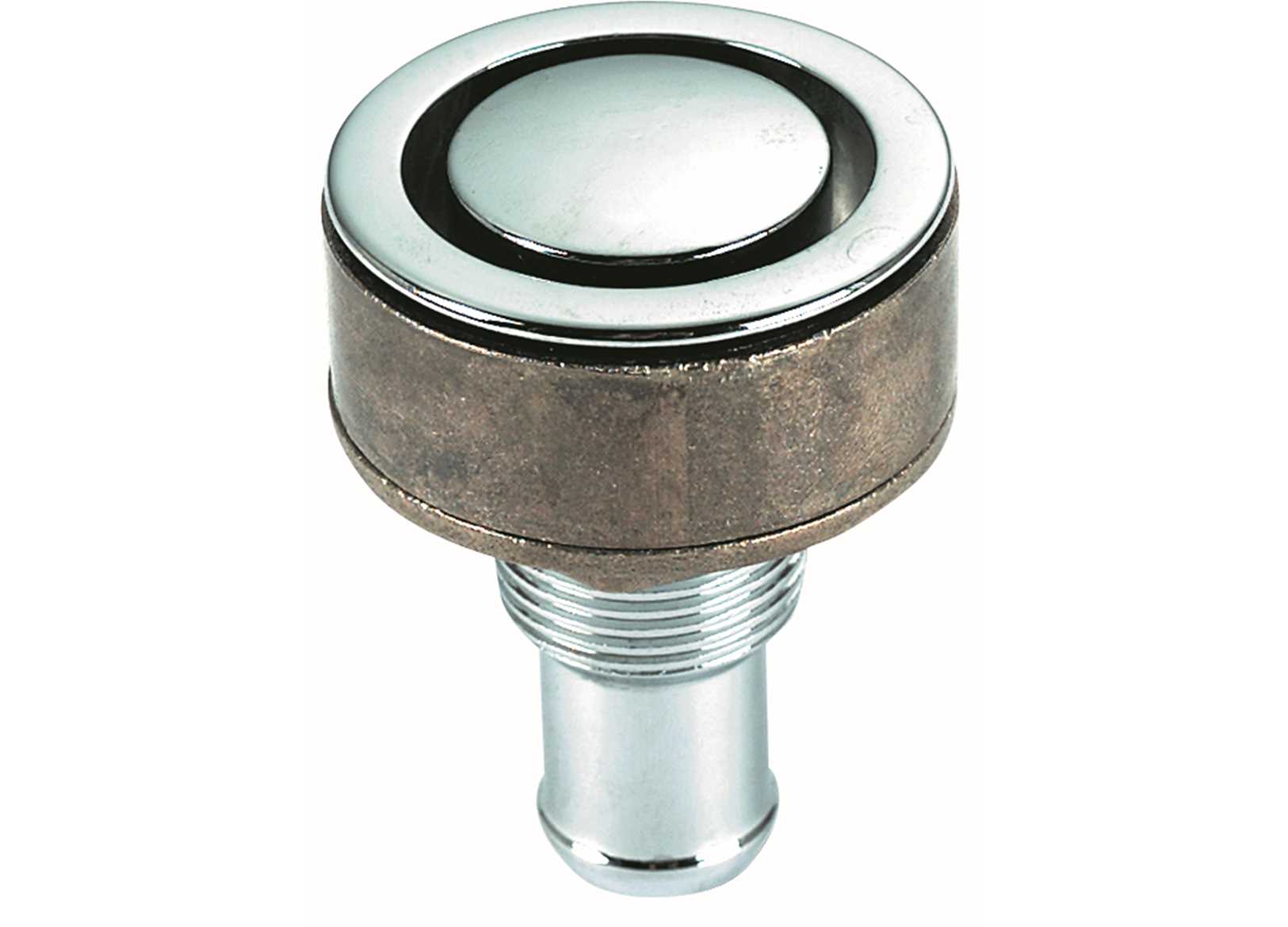 Image Rina Approved Flush Chromed Brass Straight Vent D20 Mm