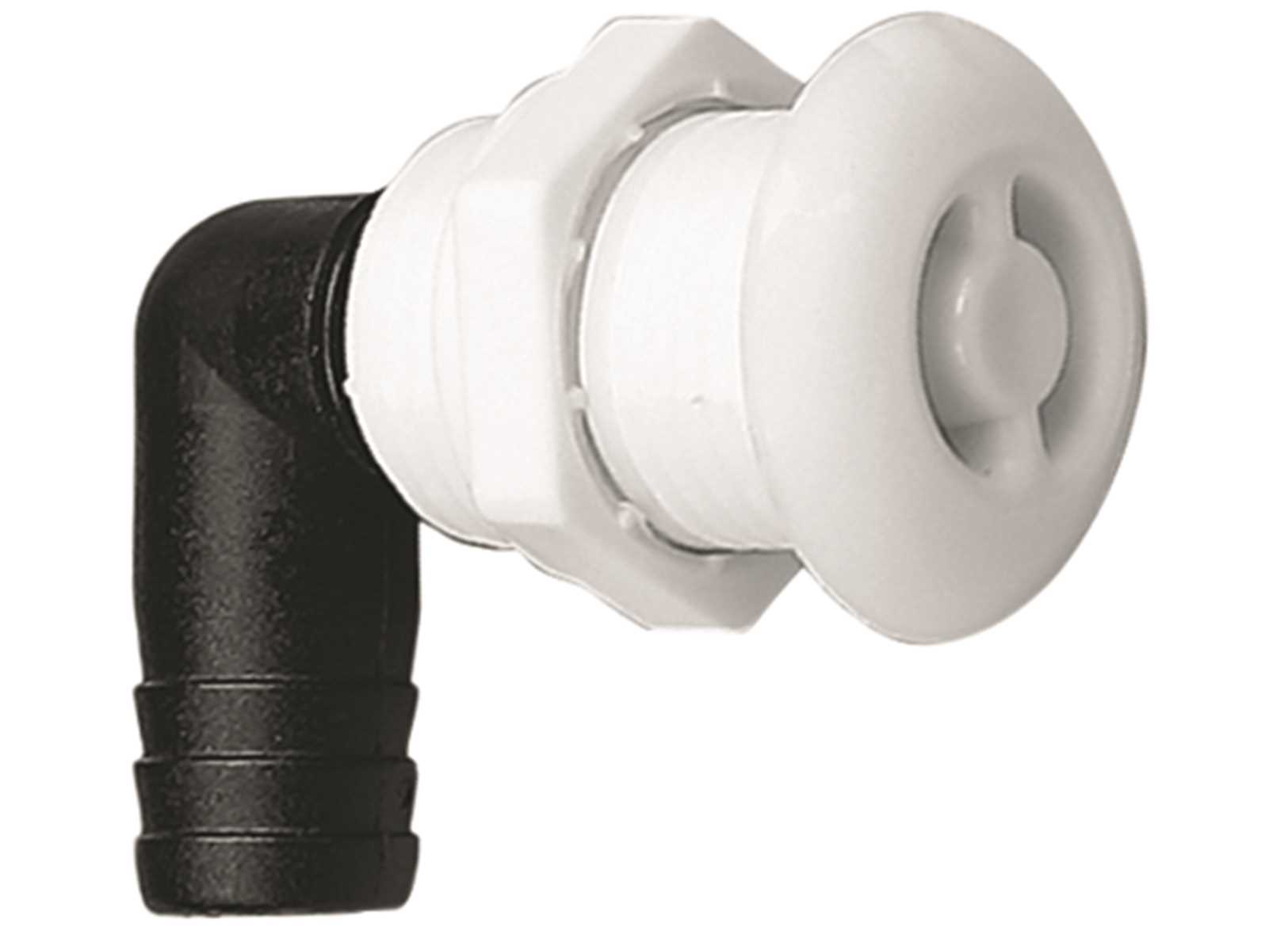 Image Plastic 90&deg; Round Bent Vent D16 Mm