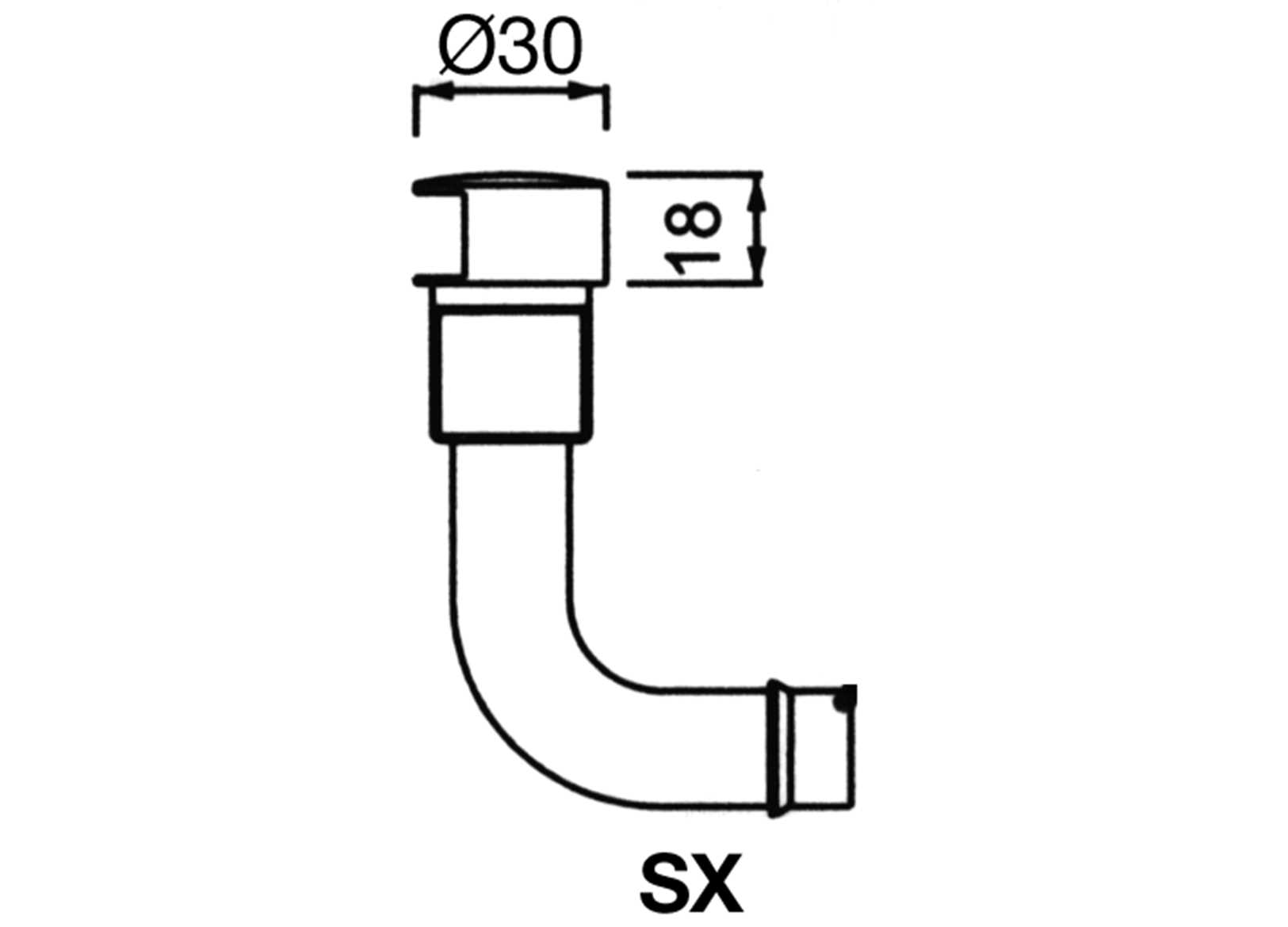 Rina Approved Chromed Brass 90° Left Bent Vent D20 Mm-img1710316_.jpg