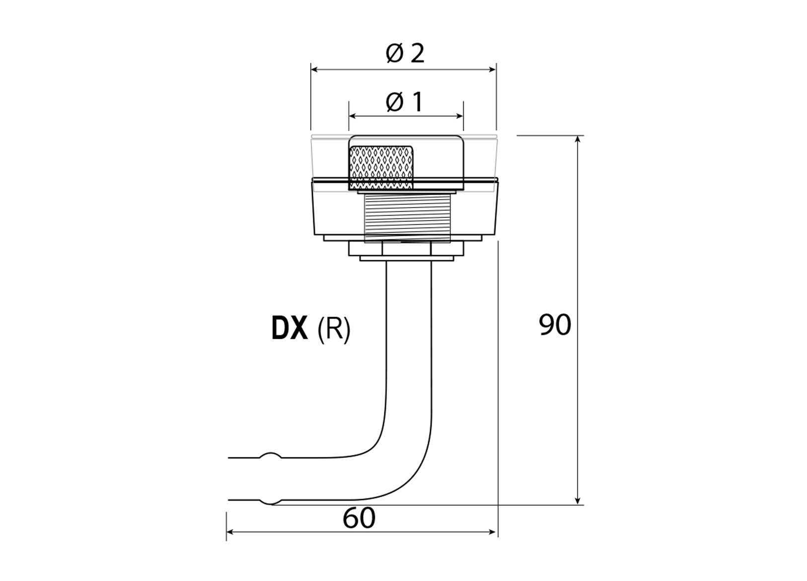 Sfiato Curvo 90°A Filo Ø20mm Dx Rina in Ottone Cromato-img1710320_.jpg