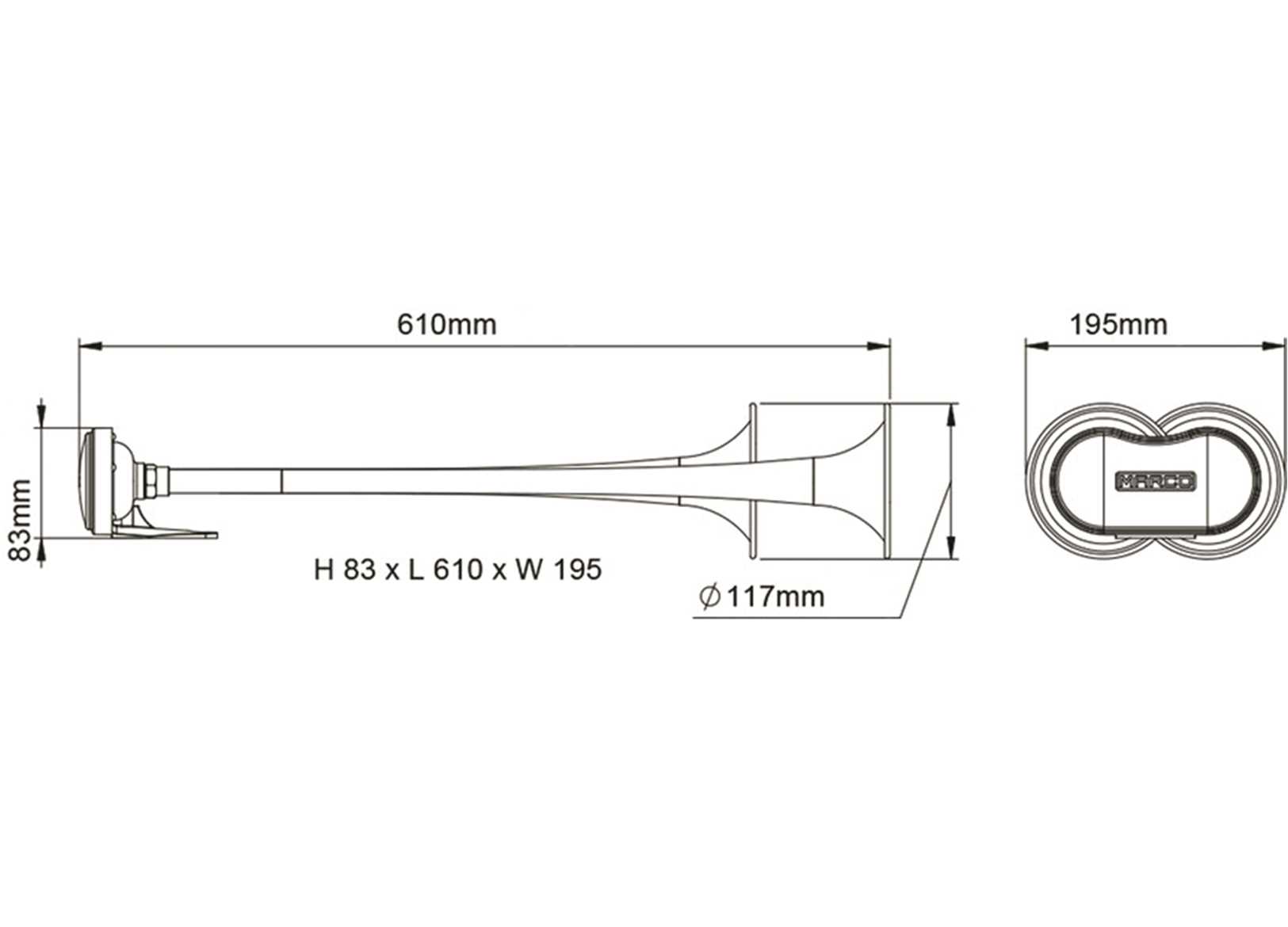 Double Horn Marco Compressor 12V l500mm Chromed Brass-img1901606_2.jpg