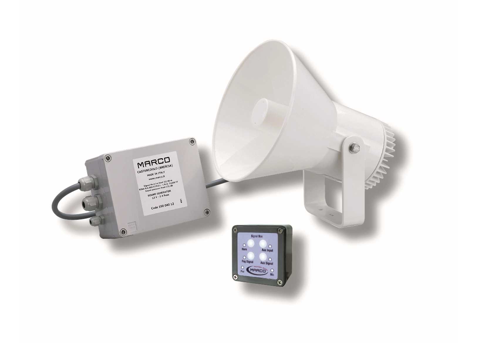Image Avvisatore a Fischio Marco 24V a Norme R.i.na.