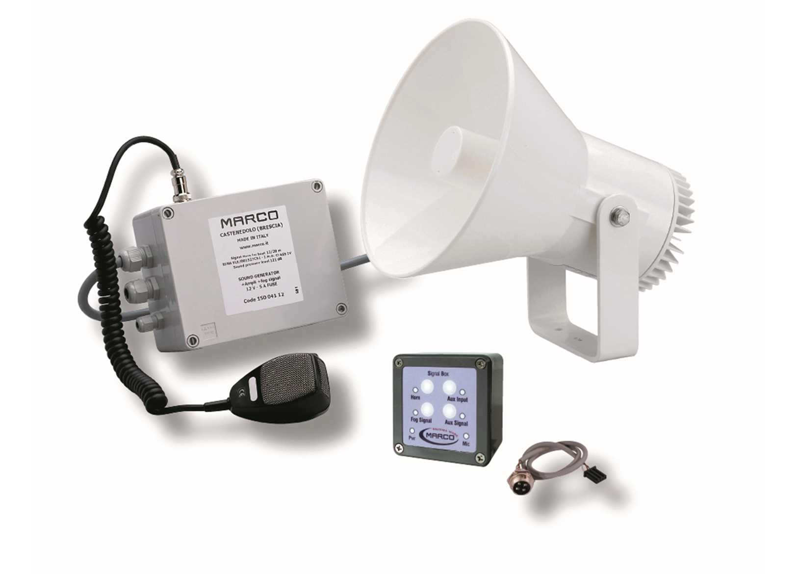 Image Avvisatore a Fischio con Microfono Marco 12V a Norme R.i.na.