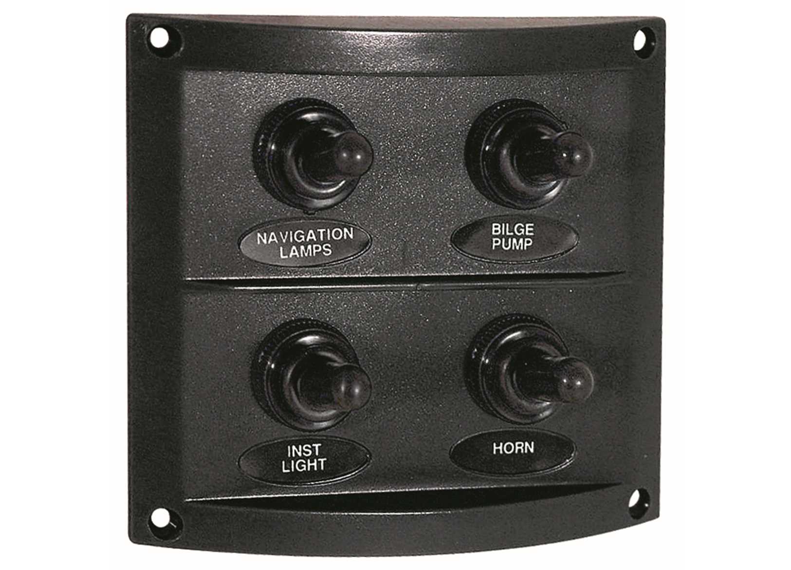 Image Pannello Con Interruttori a Leva 4 Posizioni 100x90mm