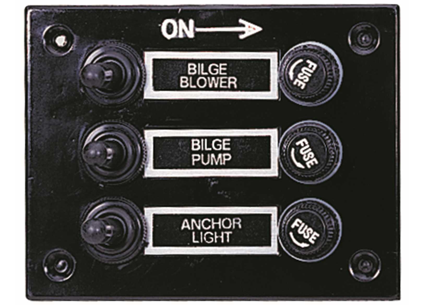 Image Pannello Con Interruttori a Leva 3 Posizioni 115x80mm