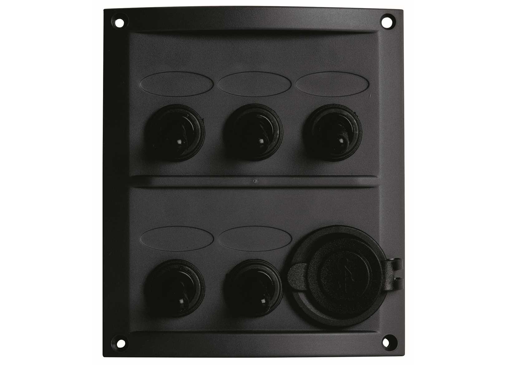 Image Pannello Con Interruttori a Leva 5+1 Posizioni 125x110mm