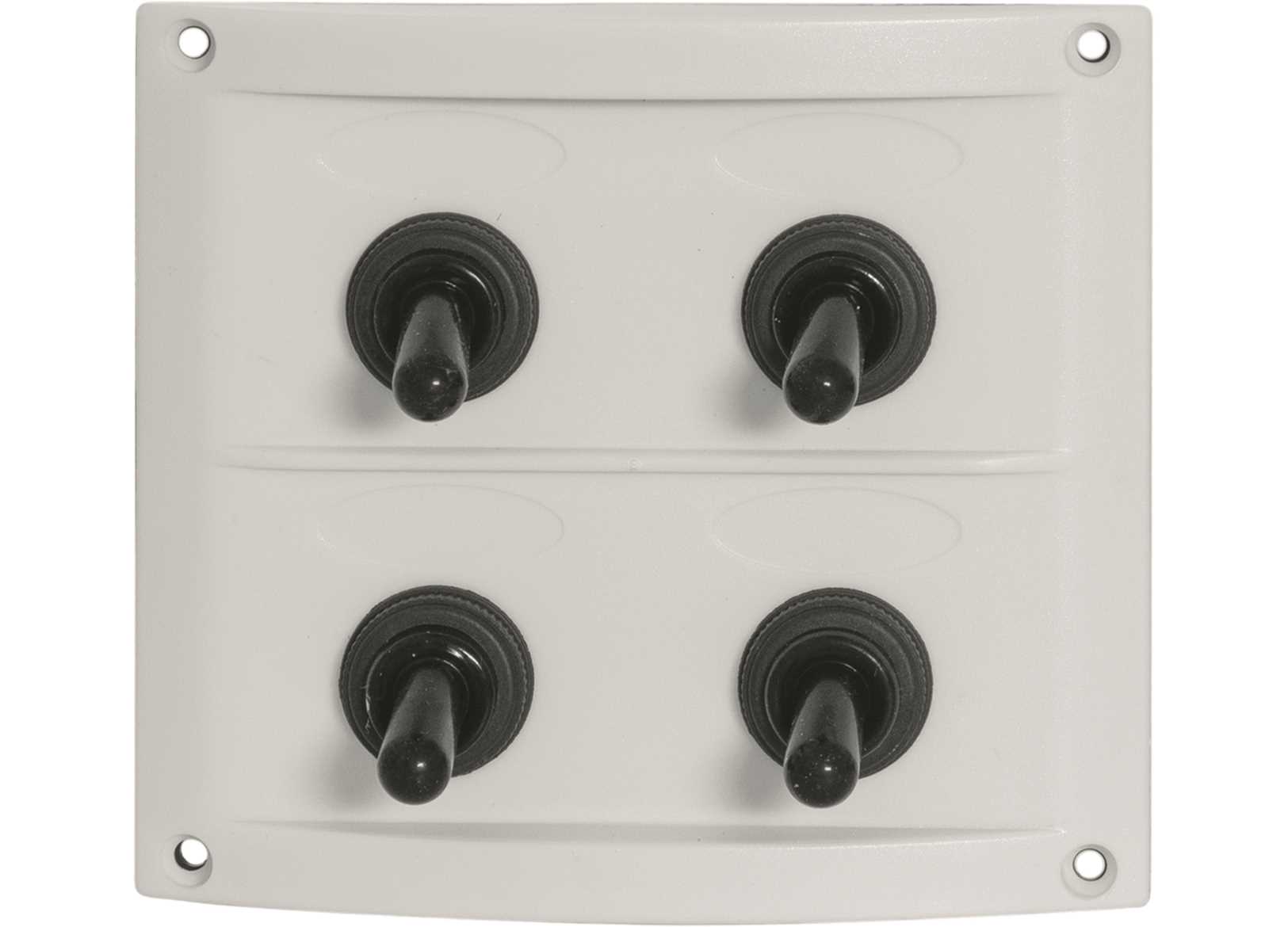 Image Pannello Bianco Con Interruttori a Leva 4 Posizioni 90x100mm