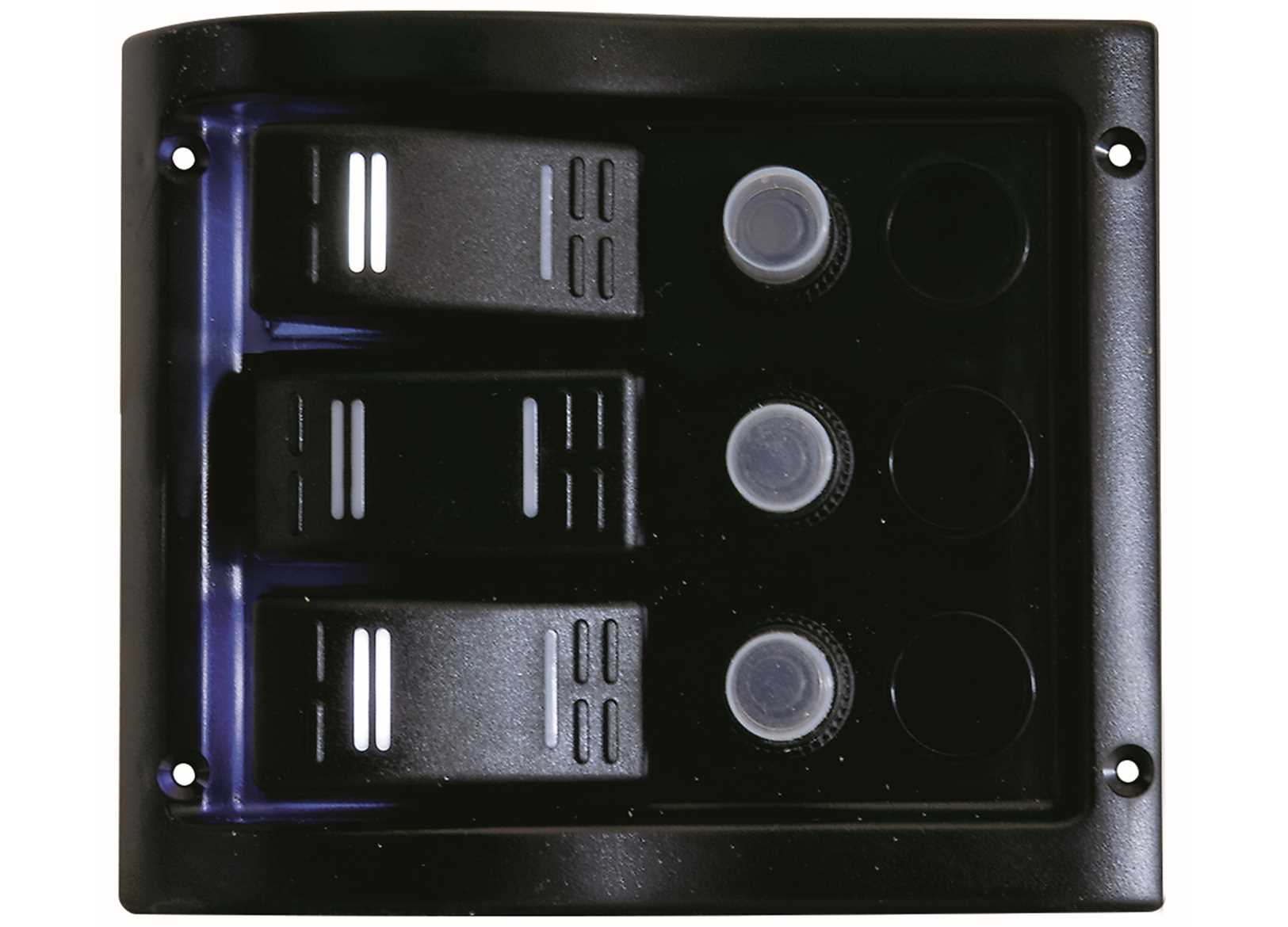 Image Pannello Con Interruttori Basculanti 3 Posizioni 130x110mm