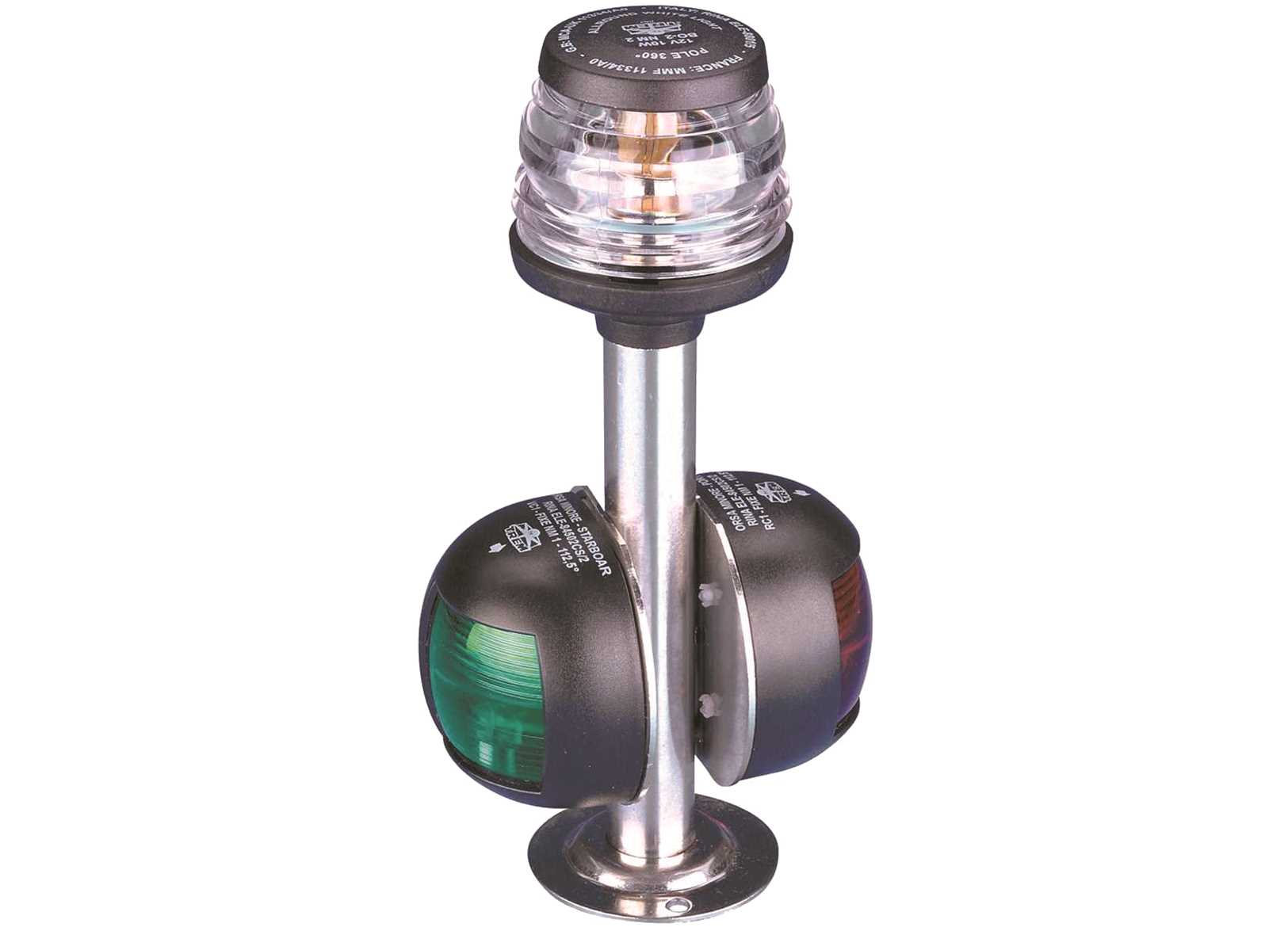 Image Tri-colour Navigation Light on Pole h30cm