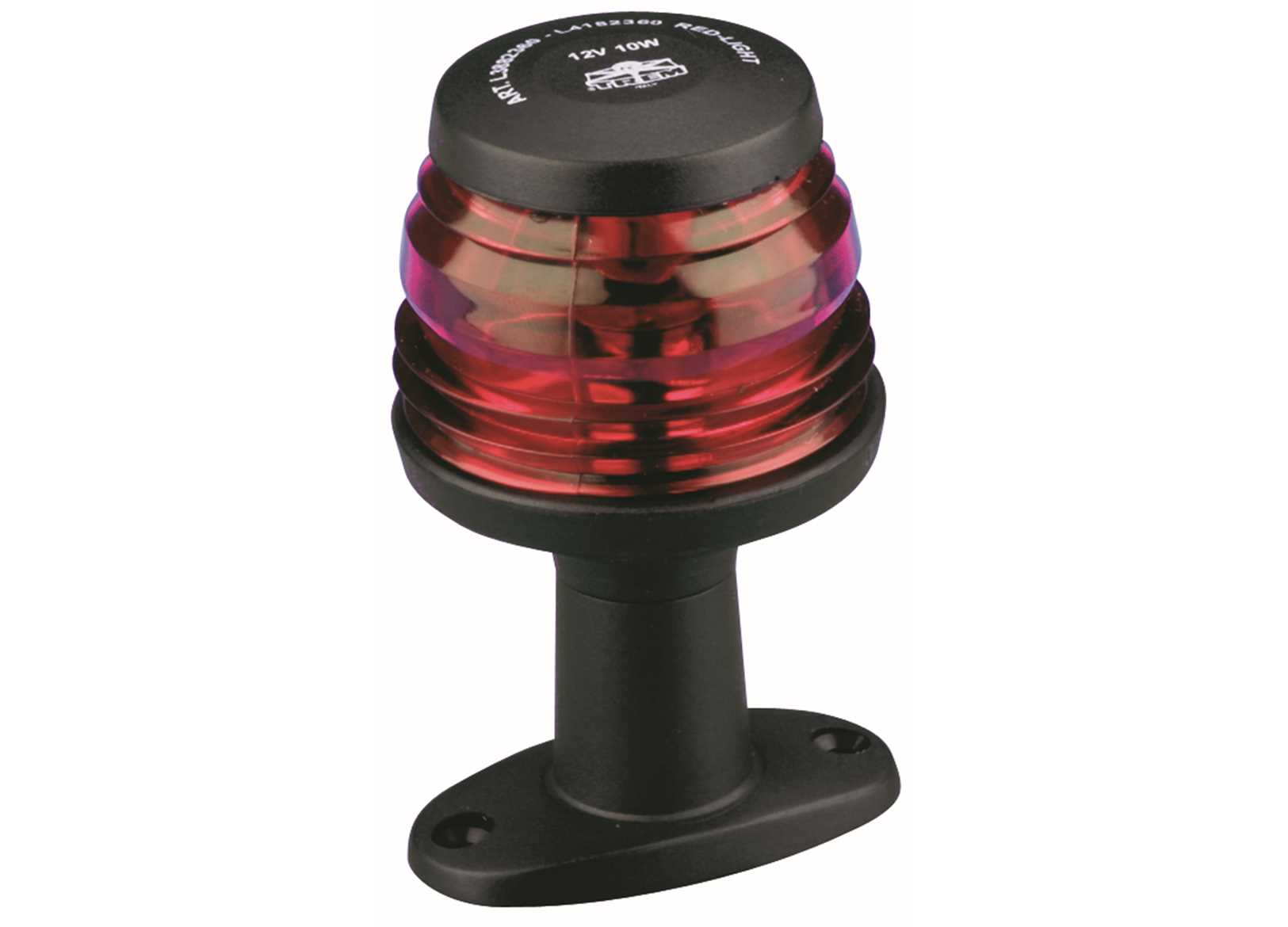 Image 360 Red Navigation Light with Base Black Body