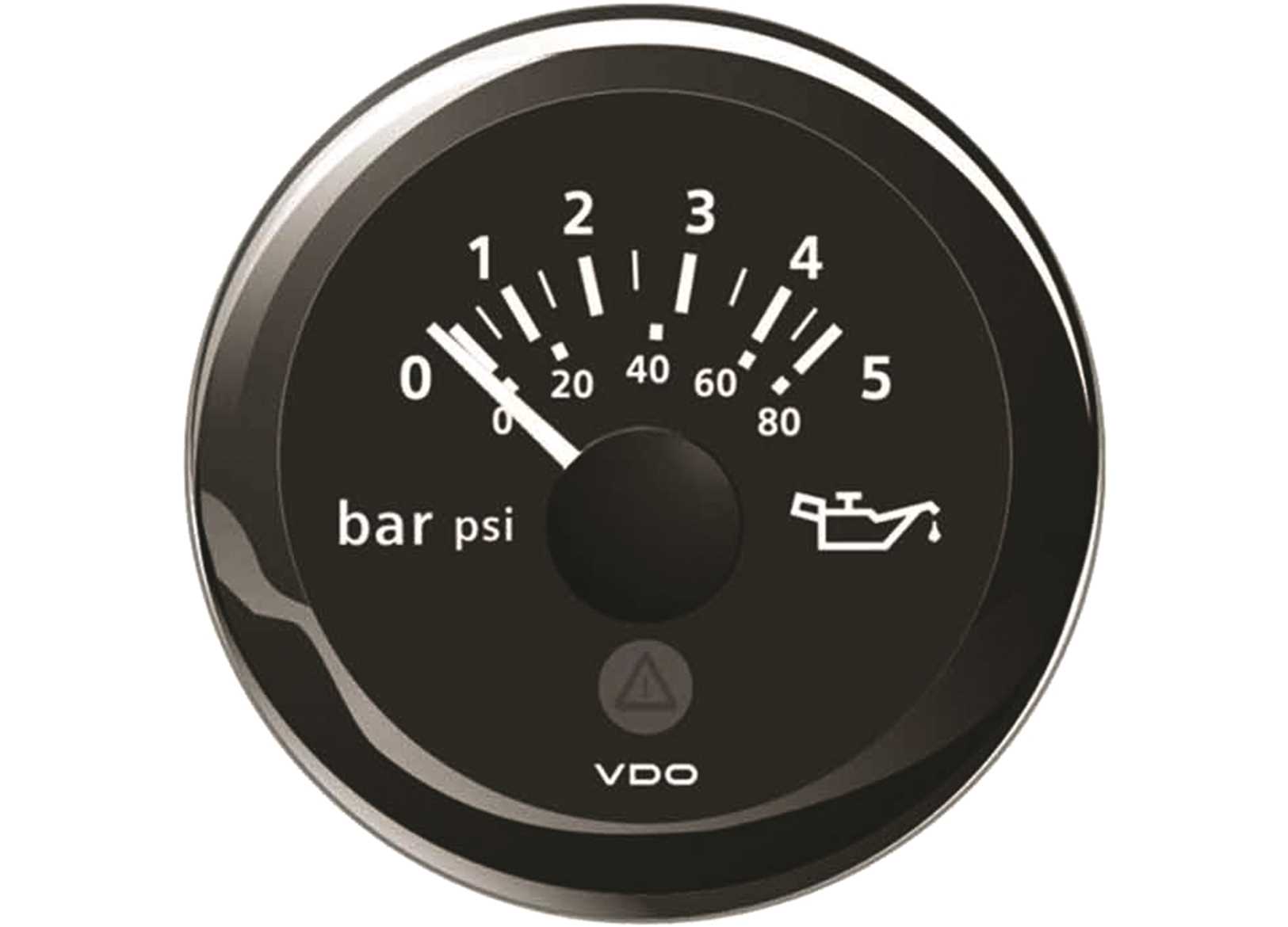 Image Indicatore Pressione Olio Vdo 5 Bar Black