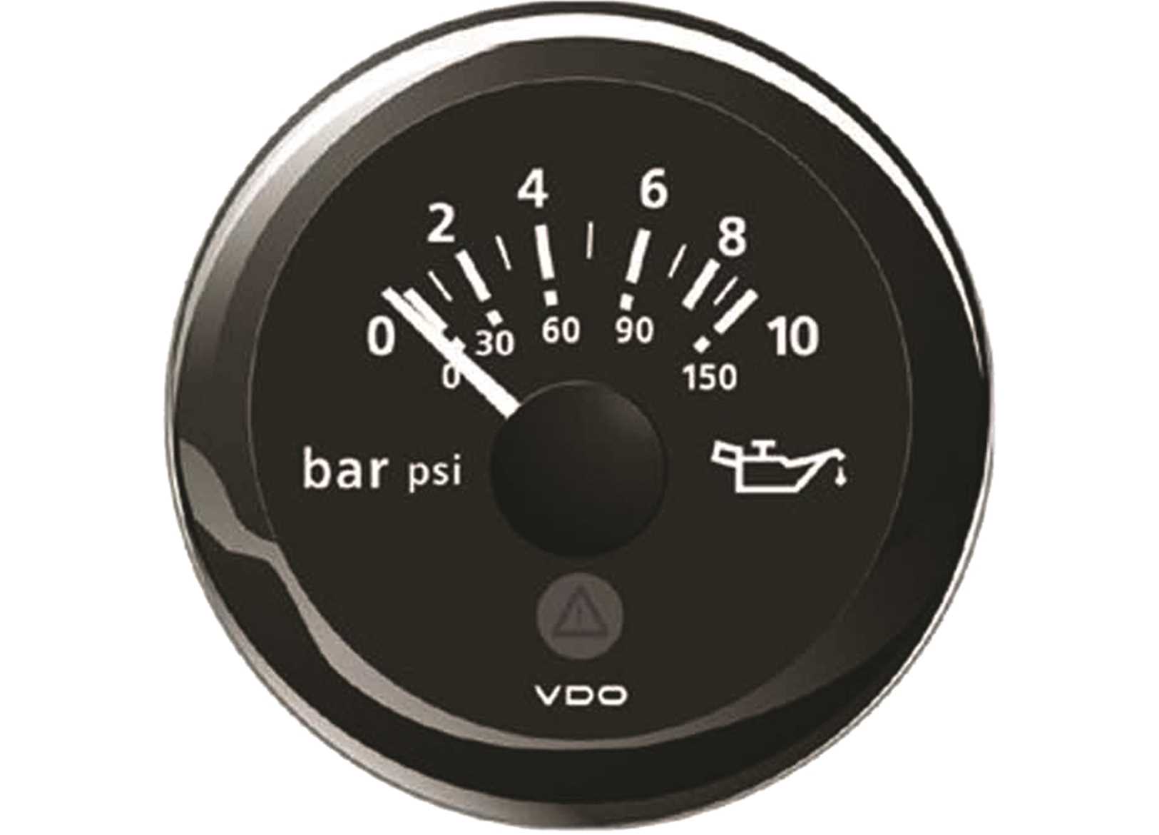 Image Indicatore Pressione Olio Vdo 10 Bar Black