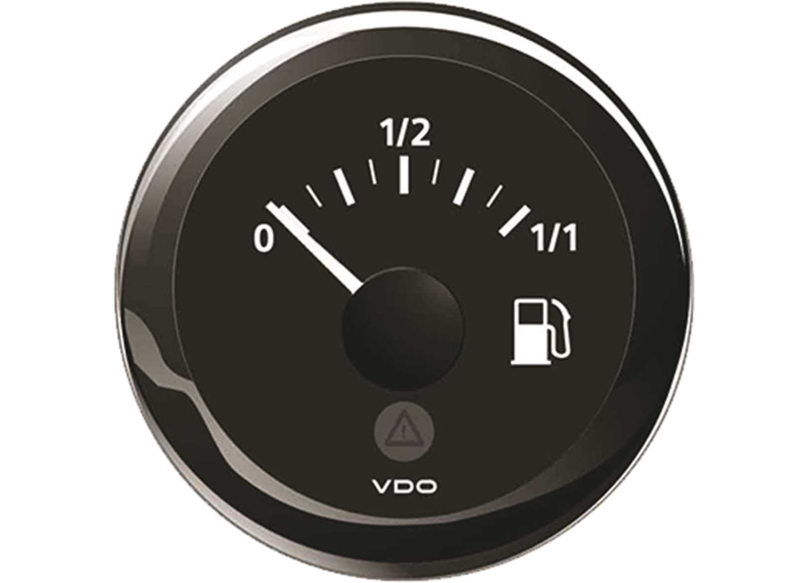 Image Indicatore Livello Carburante 90-0,5 Ohm Vdo Black