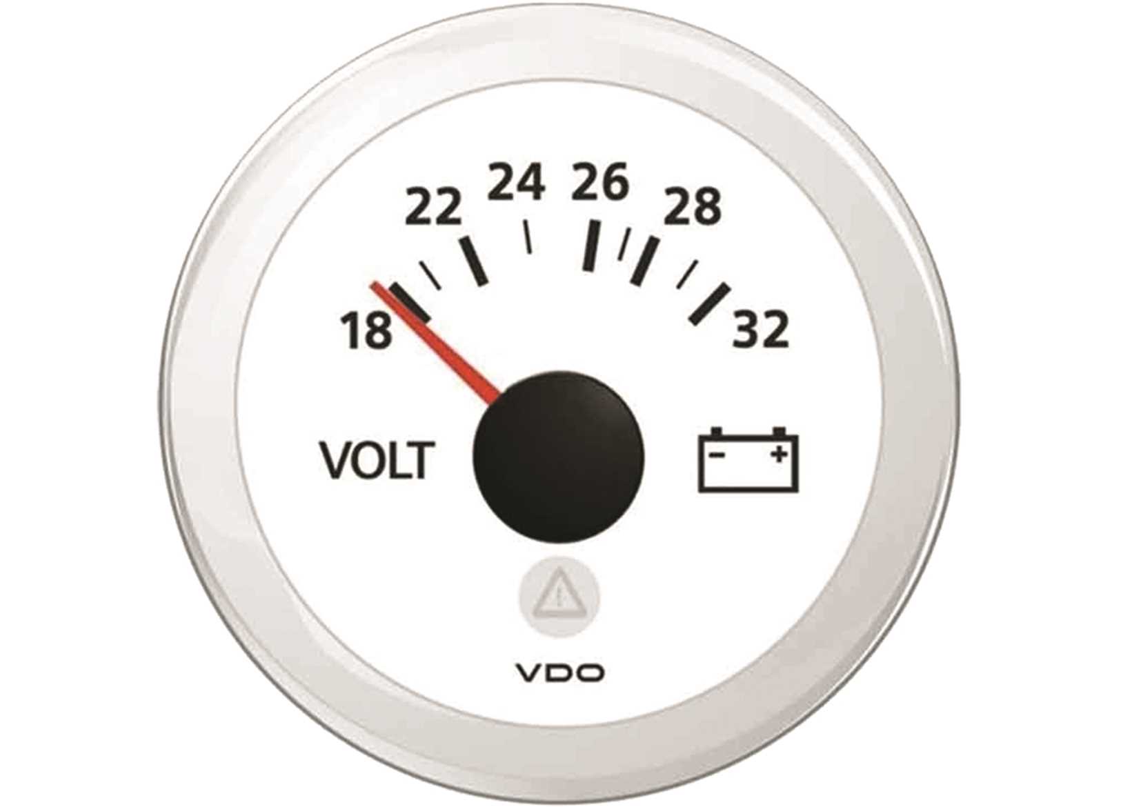 Image Voltmetro 16-32V Vdo White