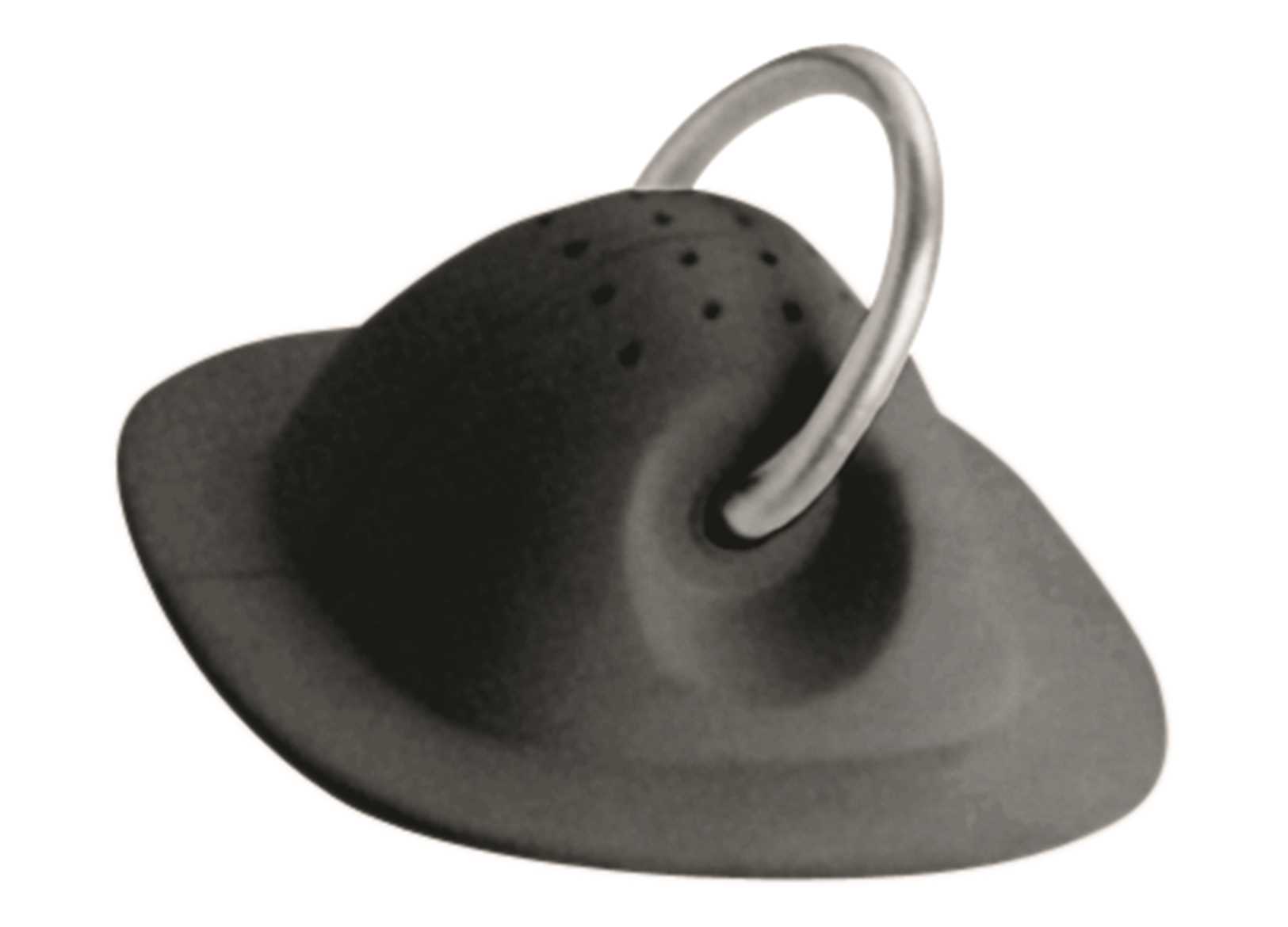 Image Black Rubber Patch with Stainless Steel Ring