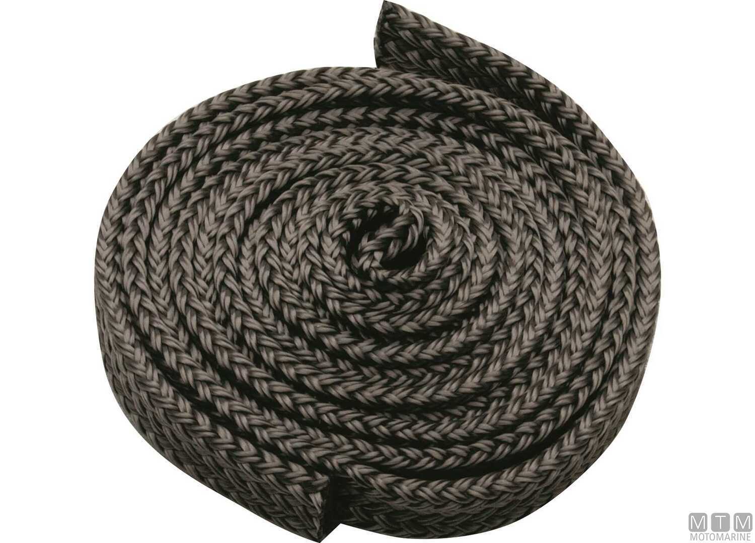 Image Grey Polyester Flat Fender Line &Oslash;8mm 3m