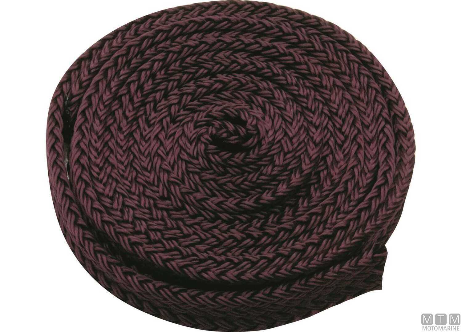 Image Wine Red Polyester Flat Fender Line &Oslash;14mm 3m