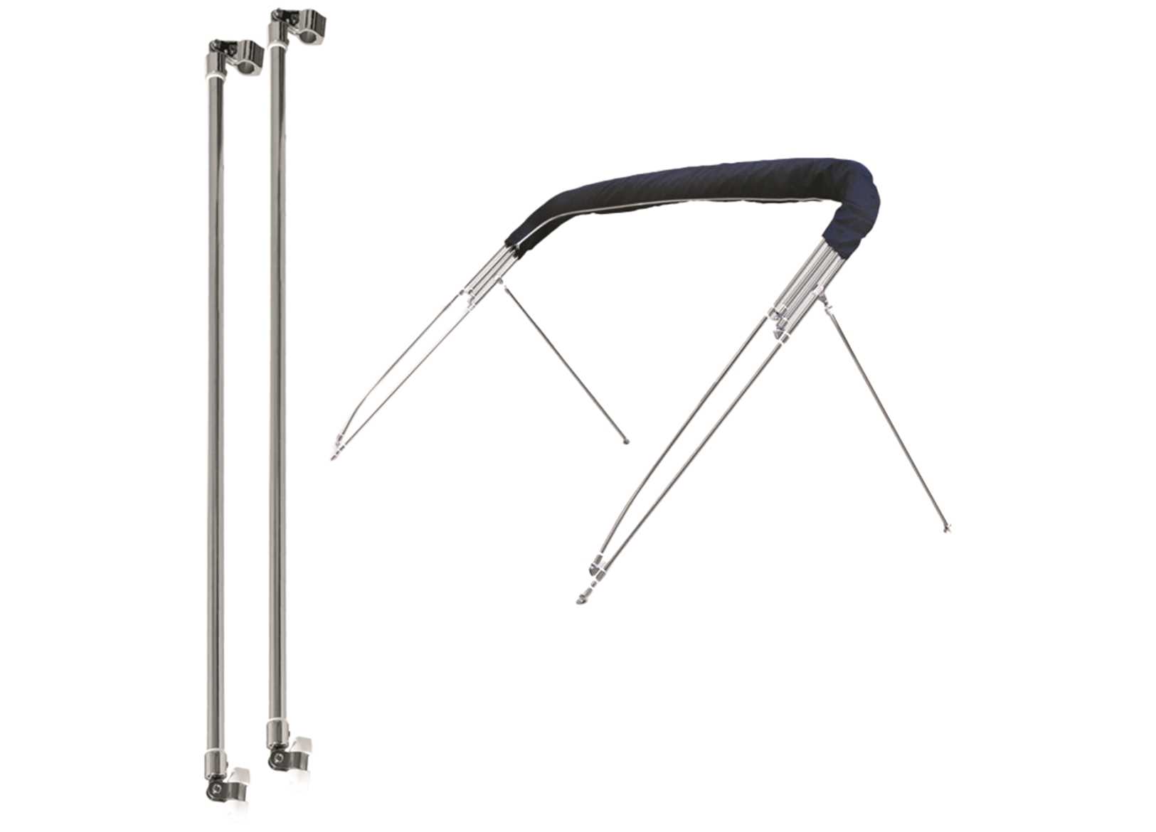 Image Coppia Aste Supporto Pole per Capottine