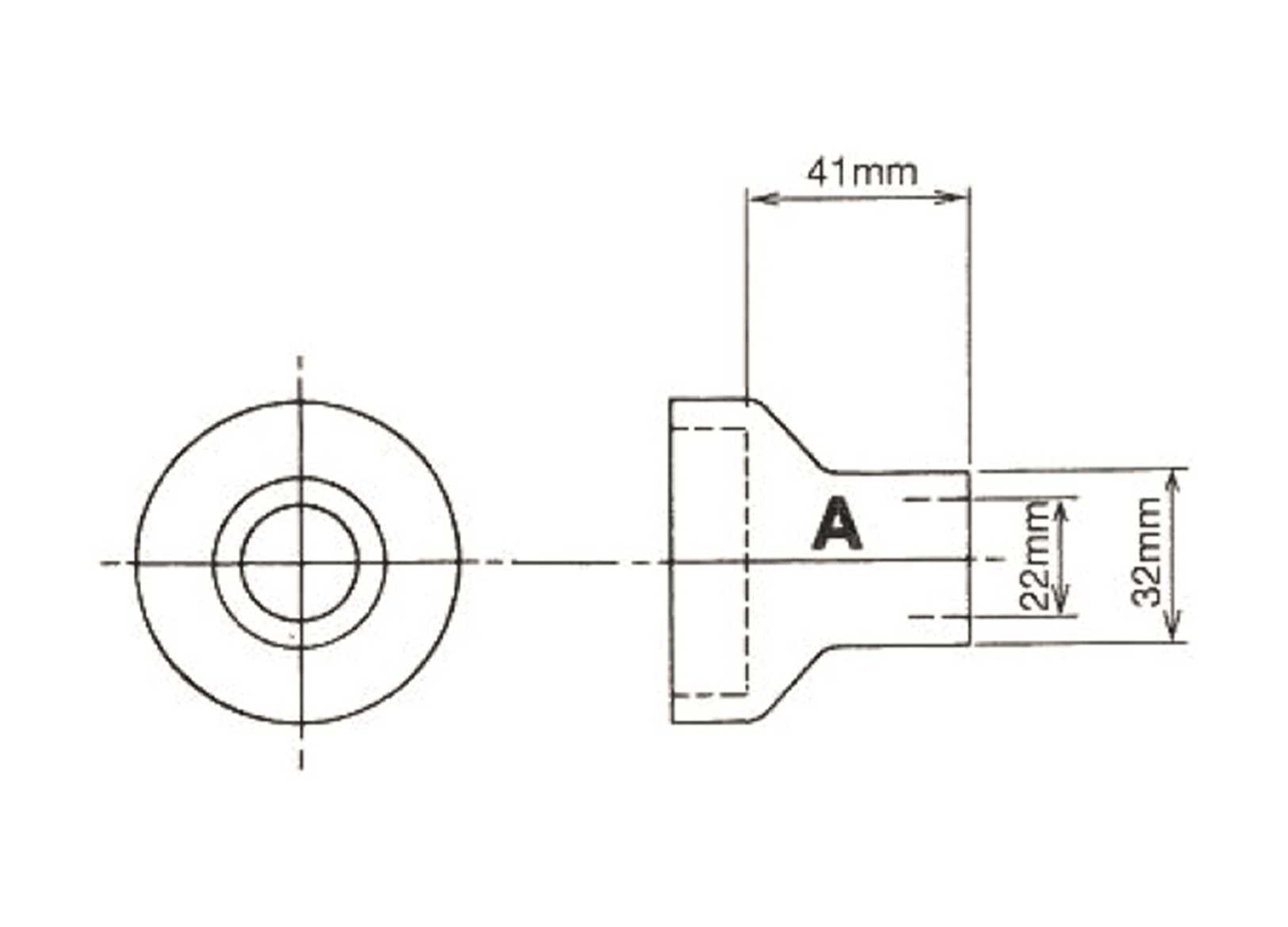 Image Manicotto in Gomma Bowman Dritto &Oslash;22mm