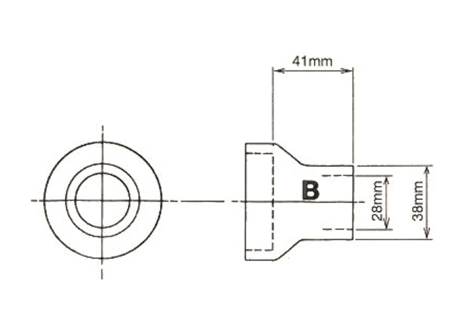 Image Manicotto in Gomma Bowman Dritto &Oslash;28mm