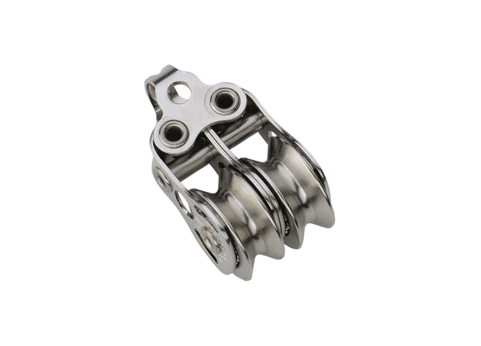 Image Bozzello Doppio Hs Inox Puleggia su Sfere &Oslash;19mm