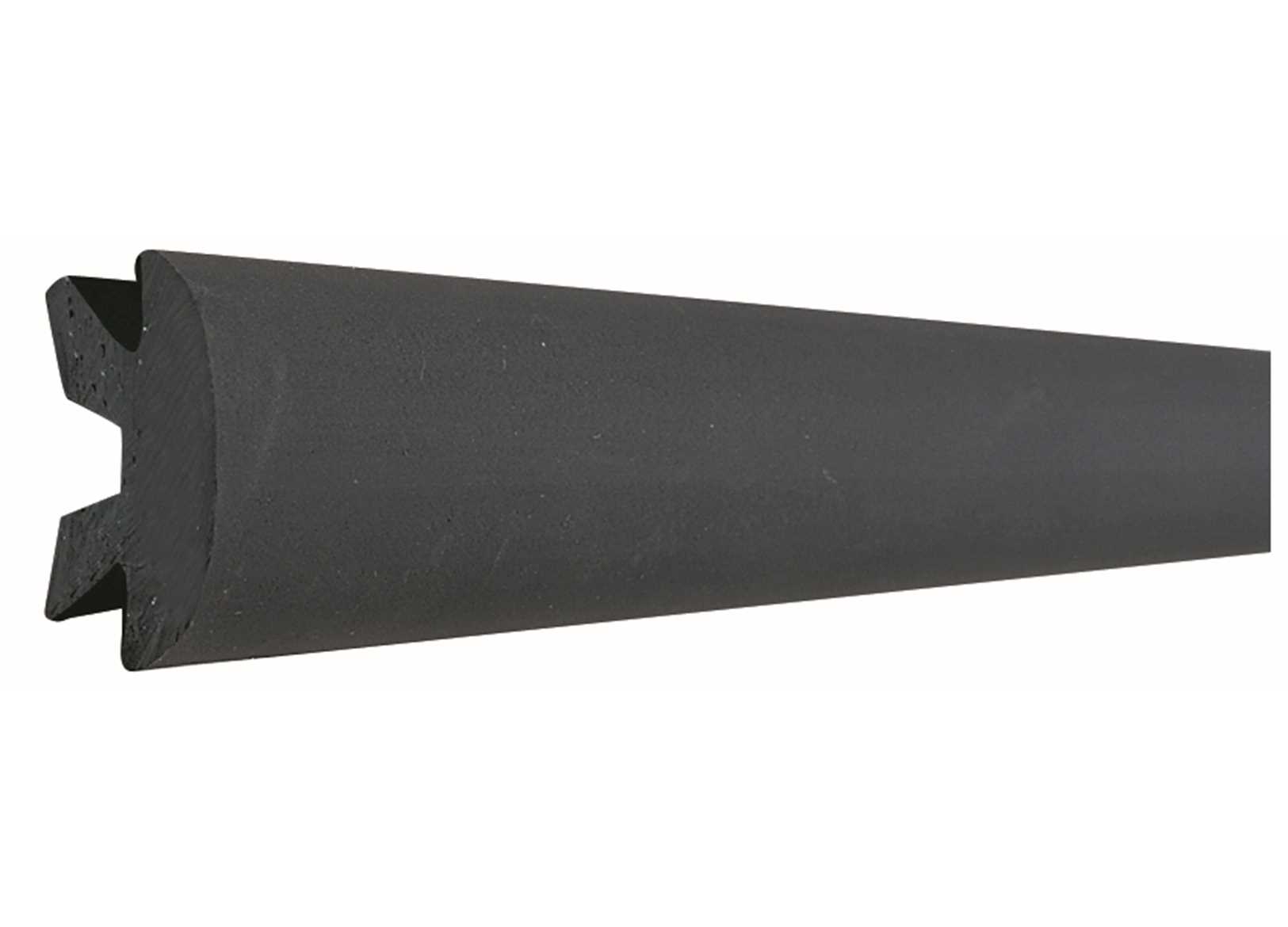 Image Bottazzo Profilo Parabordo Nero l16m per Supporti Alluminio h37mm