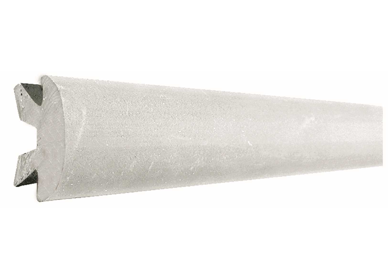 Image Bottazzo Profilo Parabordo Bianco l24m per Supporti Alluminio h56mm