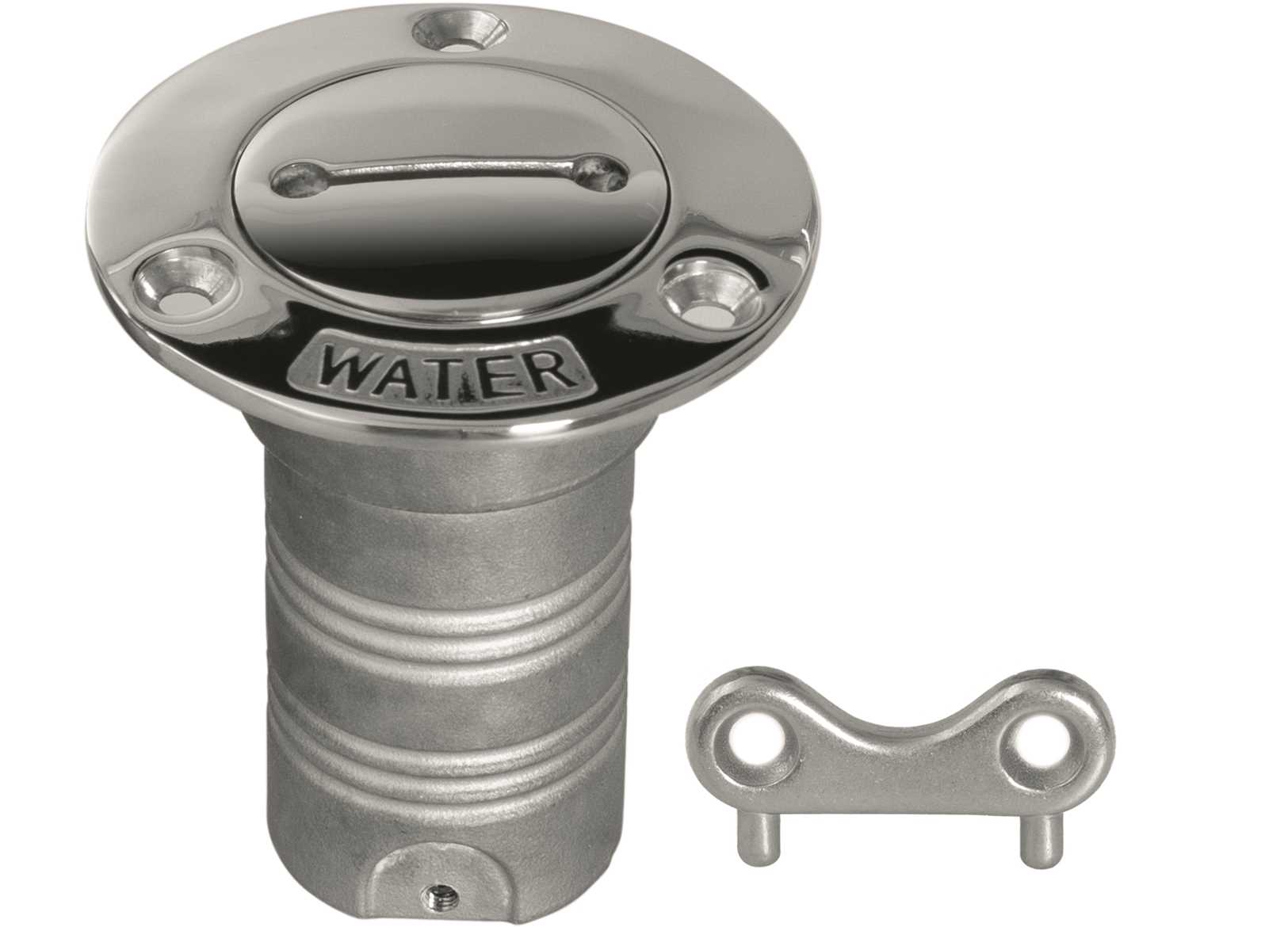 Image Tappo Coperta Flush Water &Oslash;38mm in Acciaio Inox con Chiavetta