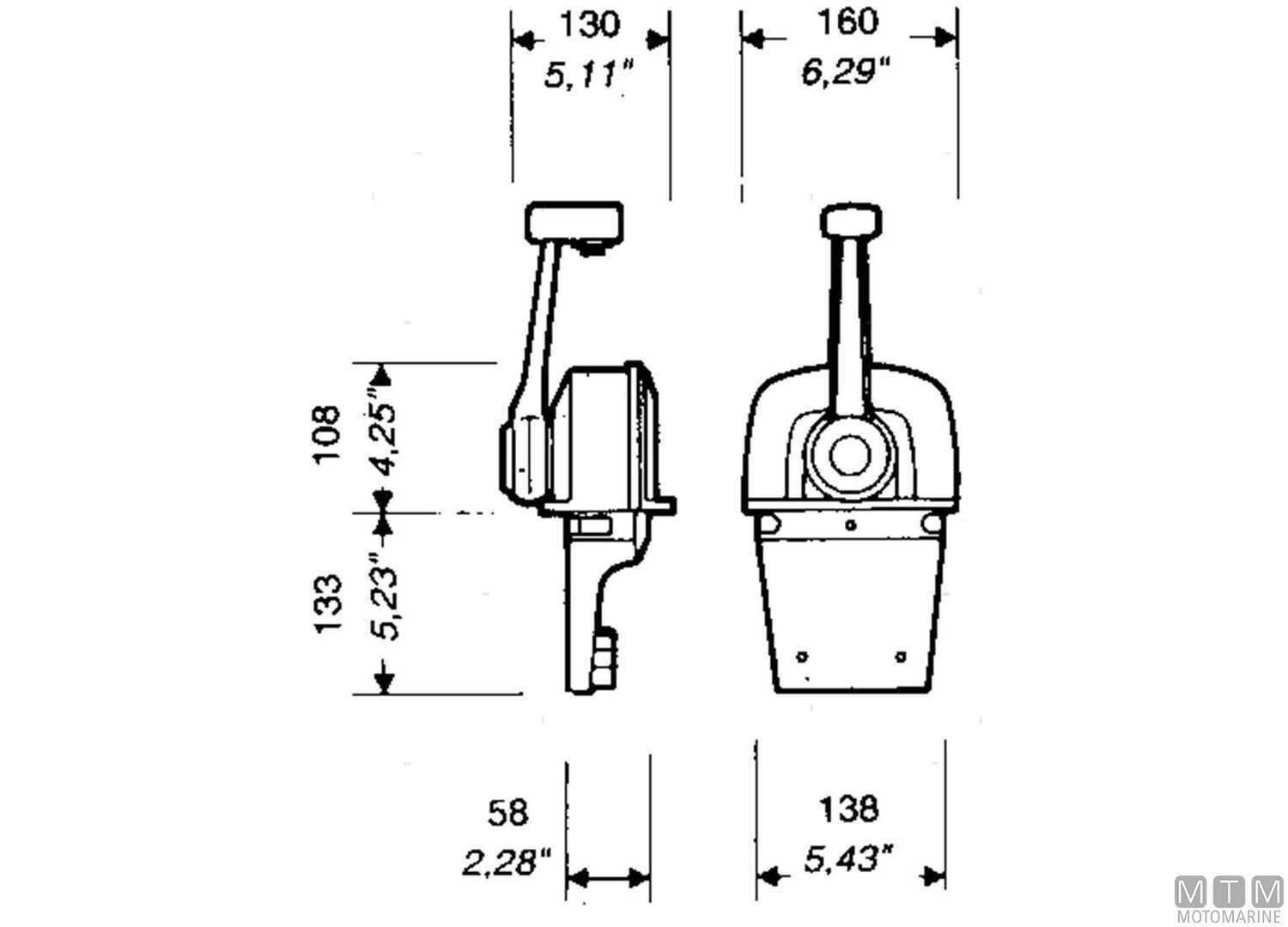 Comando Monoleva Doppia Azione Ultraflex B73 per Plancia-img4610073_3.jpg