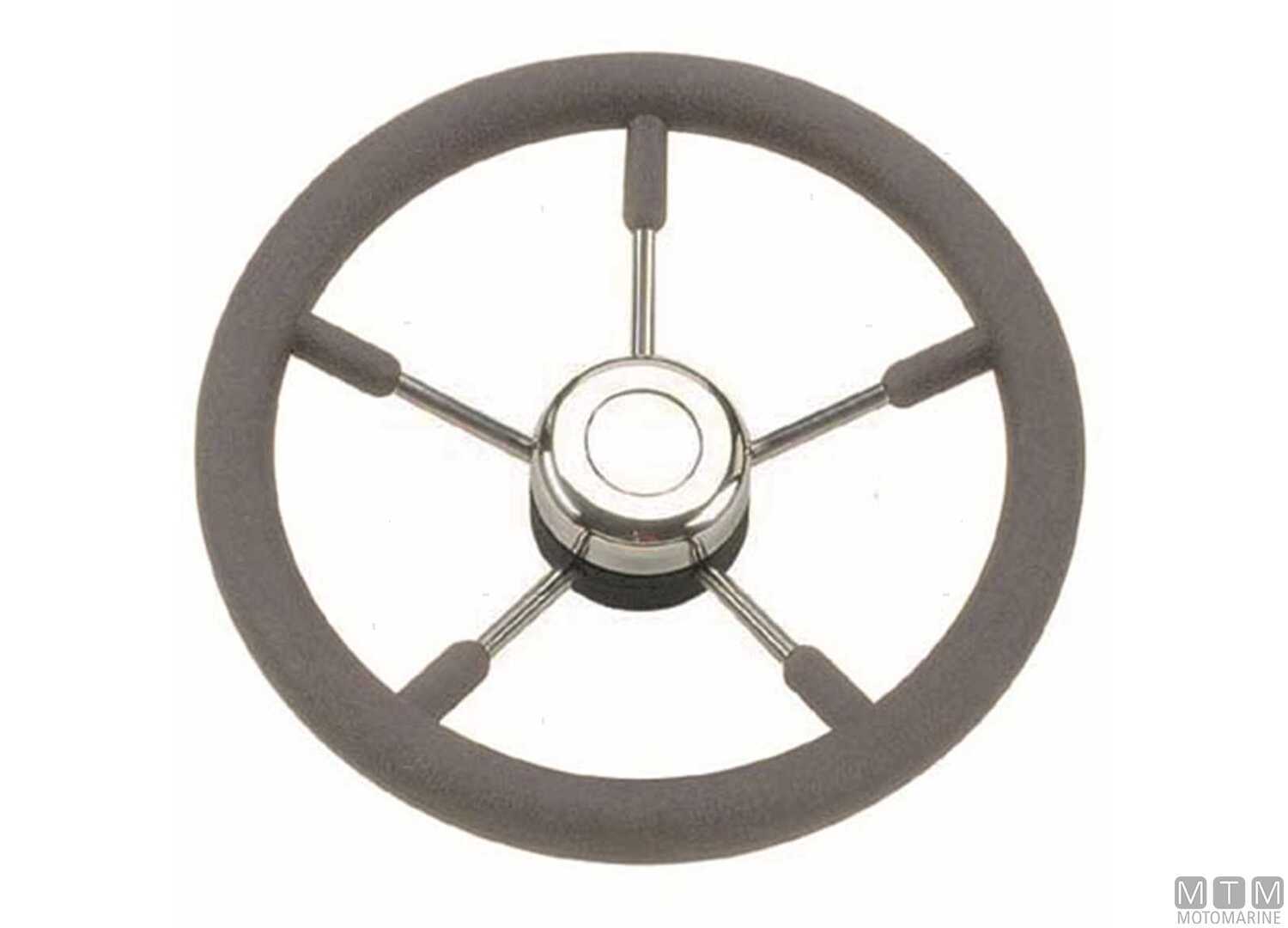 Image Stainless Steel Grey Polyurethane Steering Wheel &Oslash;400mm