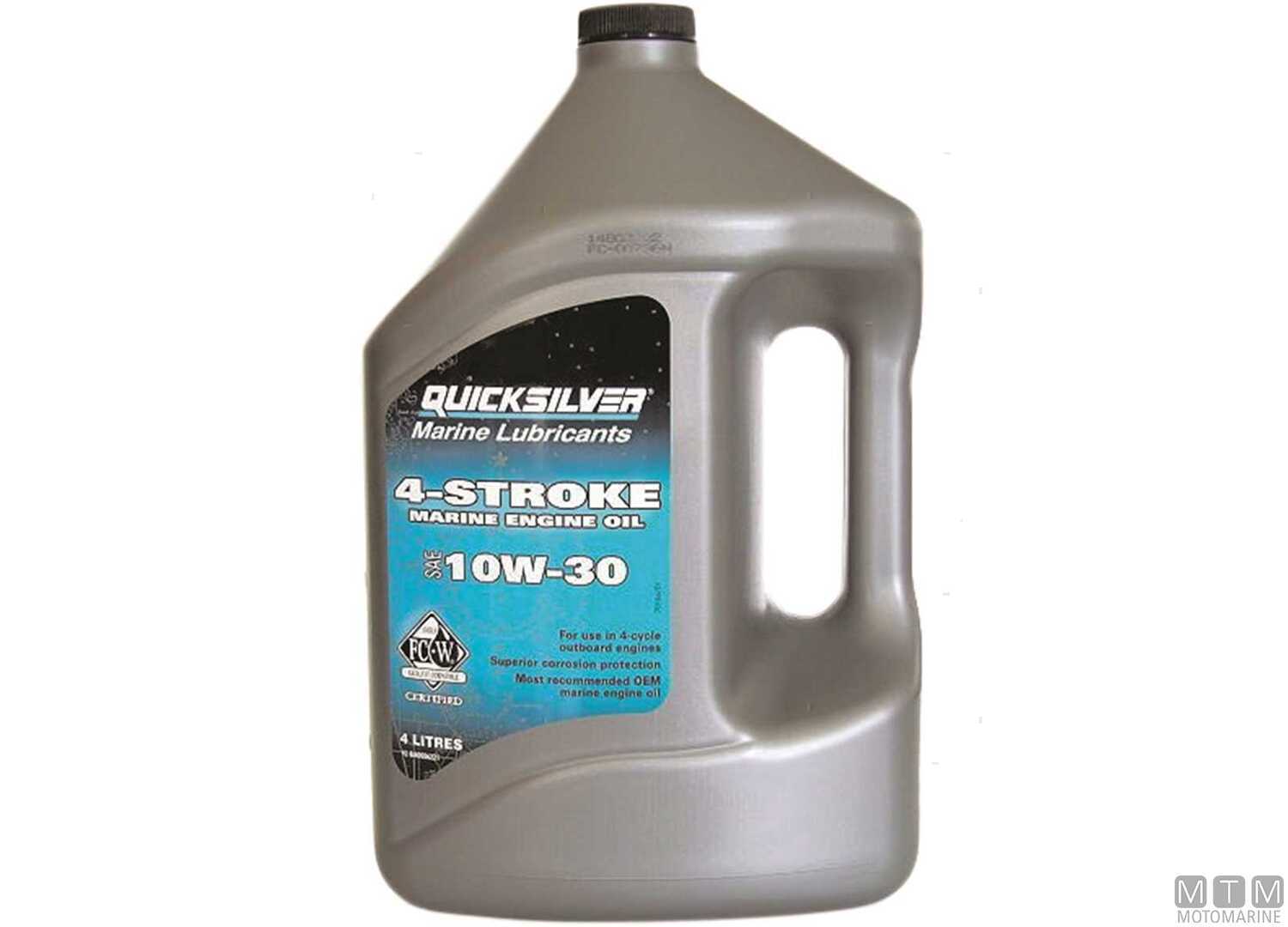 Image Quicksilver SAE 10W30 4-STROKE Outboard Oil 3X4L