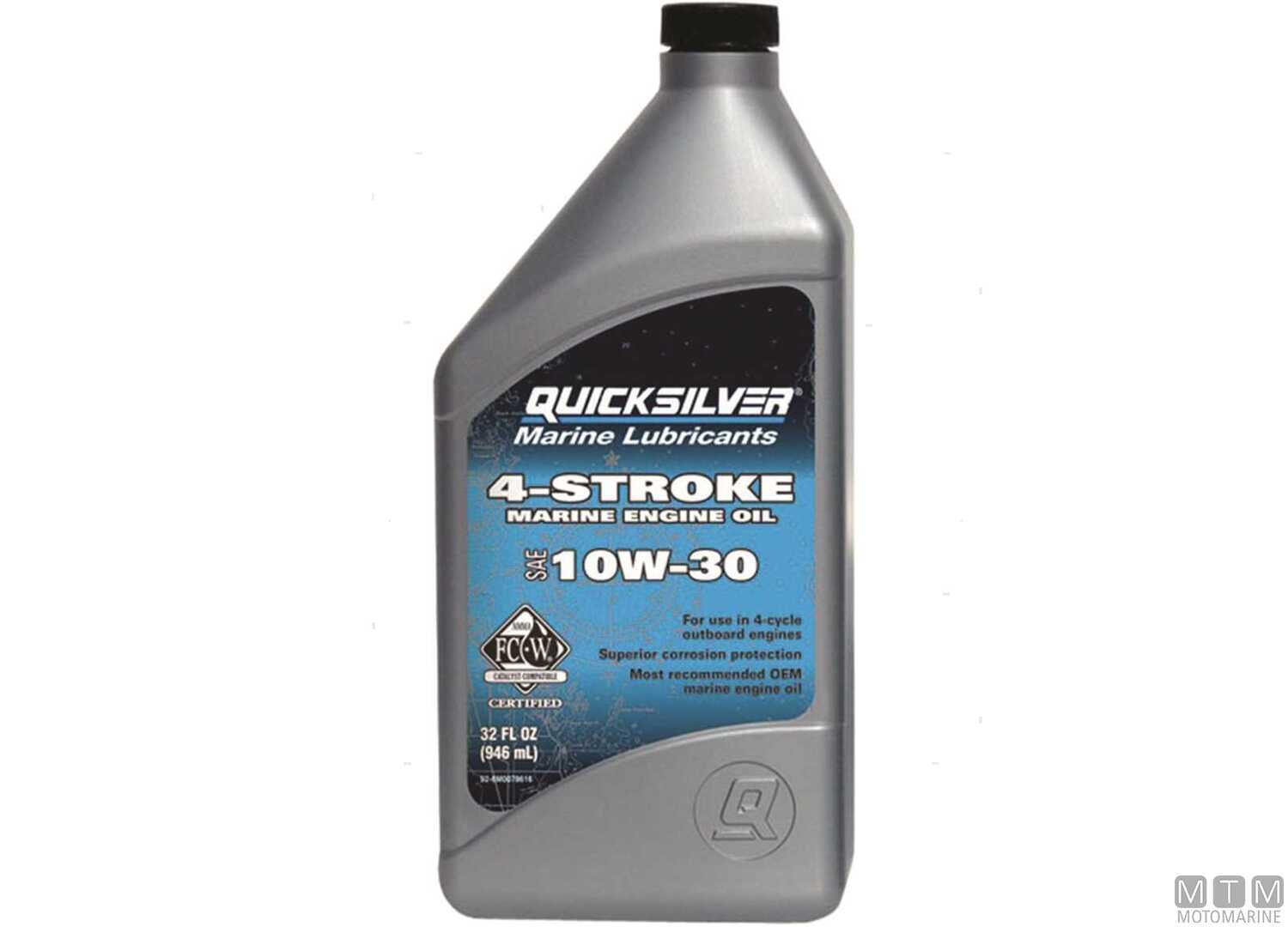 Image Quicksilver 25W40 4-STROKE Marine Engine Oil 6X1L