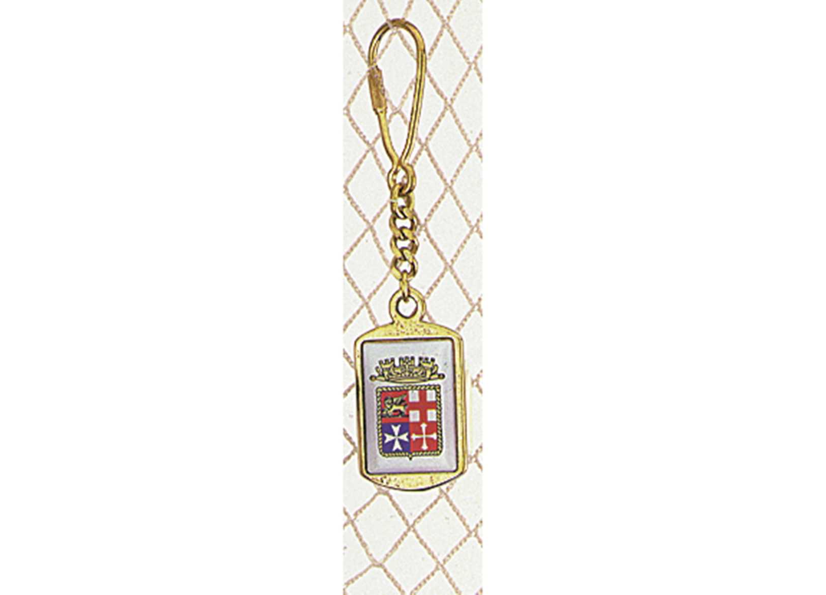 Image Blue Plate Keyring Coat of Arms