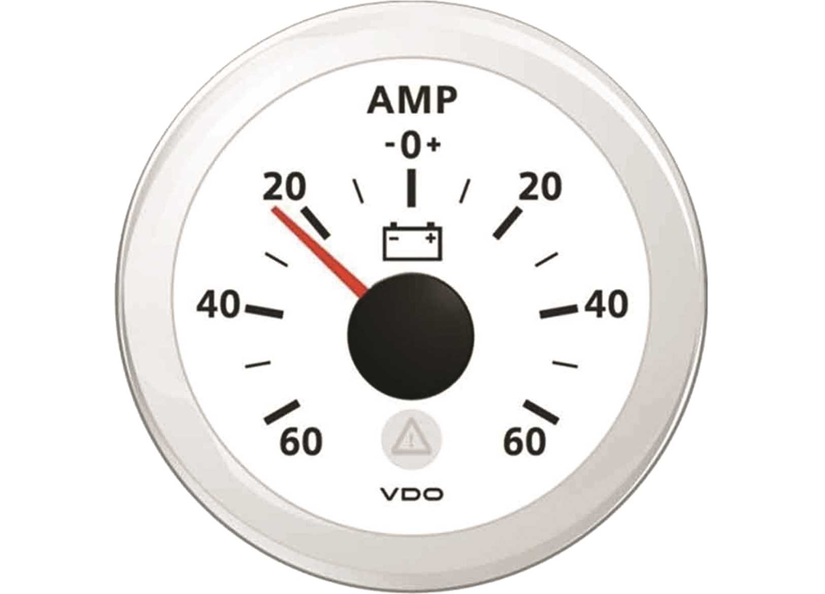 Image Amperometro Vdo &Oslash;52mm White