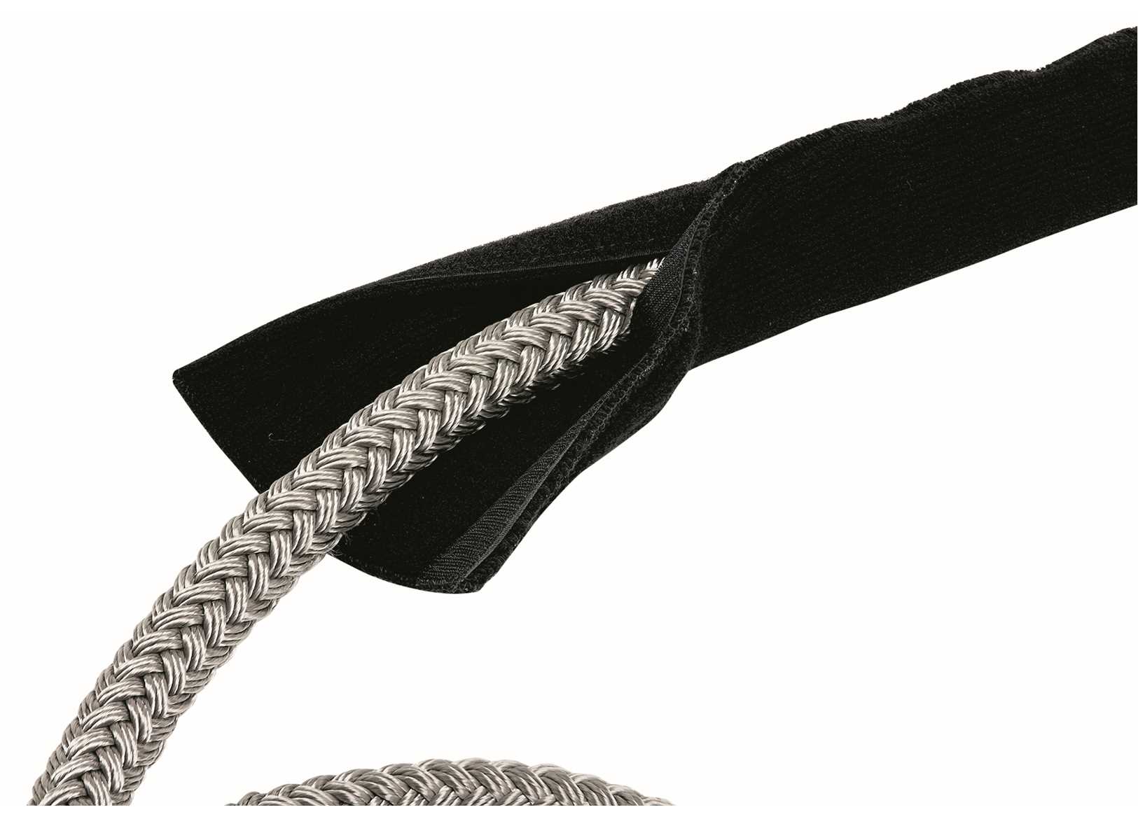 Black Mooring Line Chafe Guard Rope Cover 50cm-img3135004BK_.jpg