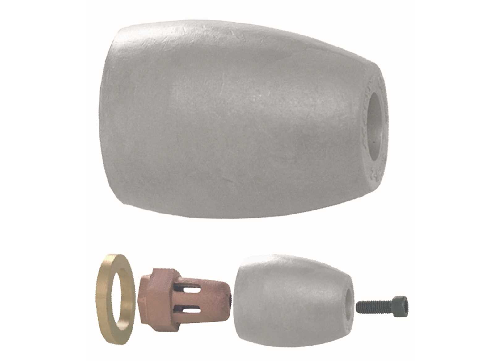 Image Anodo a Ogiva per Mercruiser Bravo Iii &Oslash;52mm in Alluminio