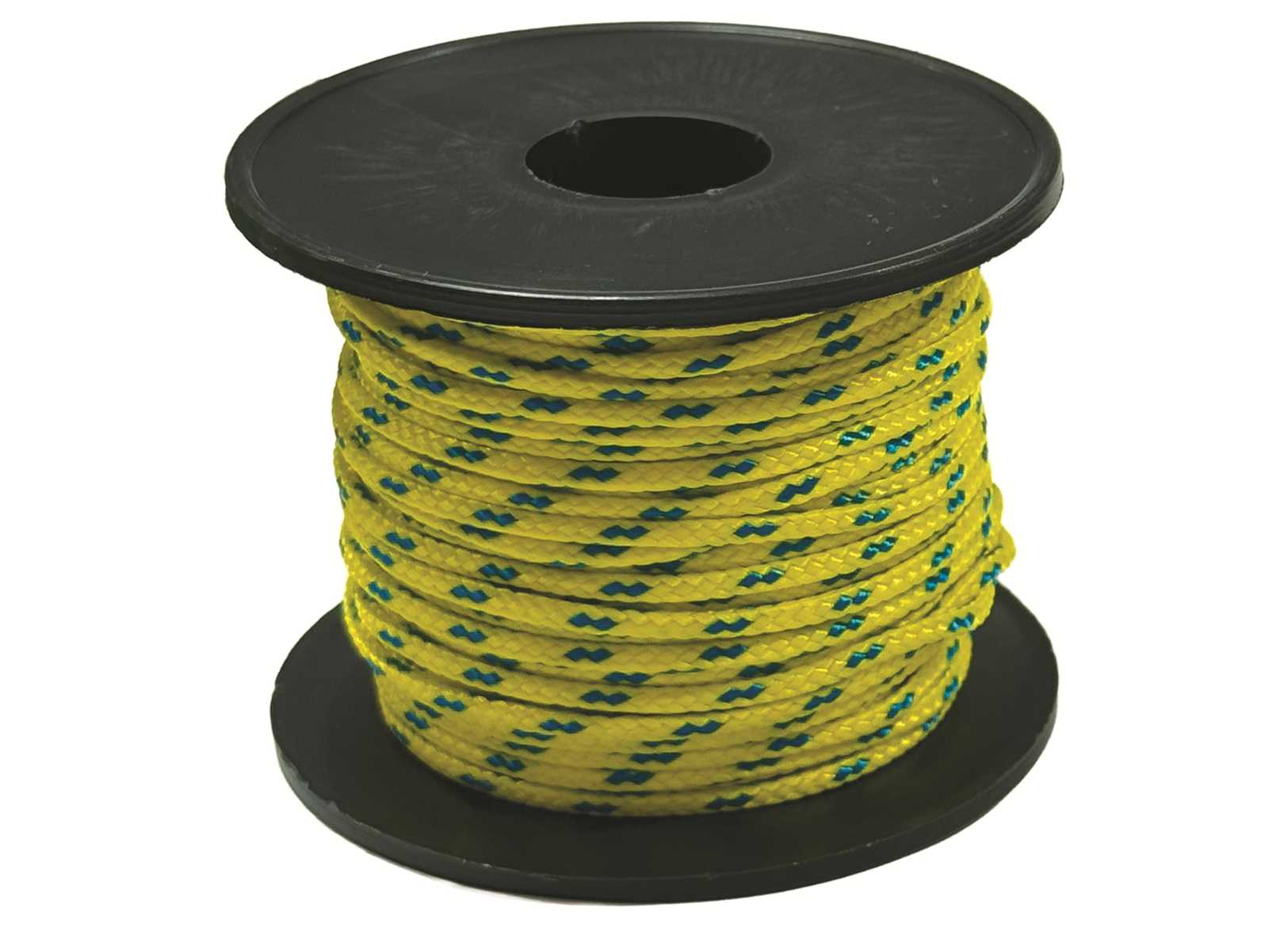 Image Yellow Polypropylene Braided Rope Spool with Tracer &Oslash;2mm 30m