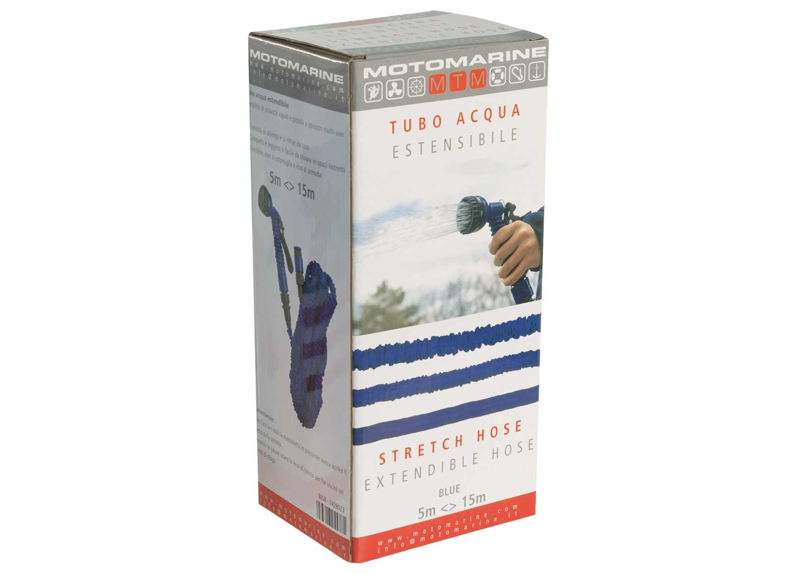 Image Stretch Hose Extendable Water Hose Blue 5<>15M