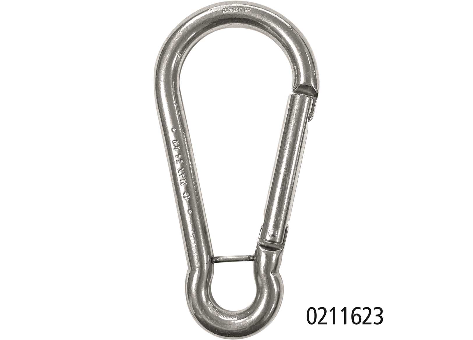 Image Moschettone Kong Classic &Oslash;13mm con Occhio Acciaio Inox 316